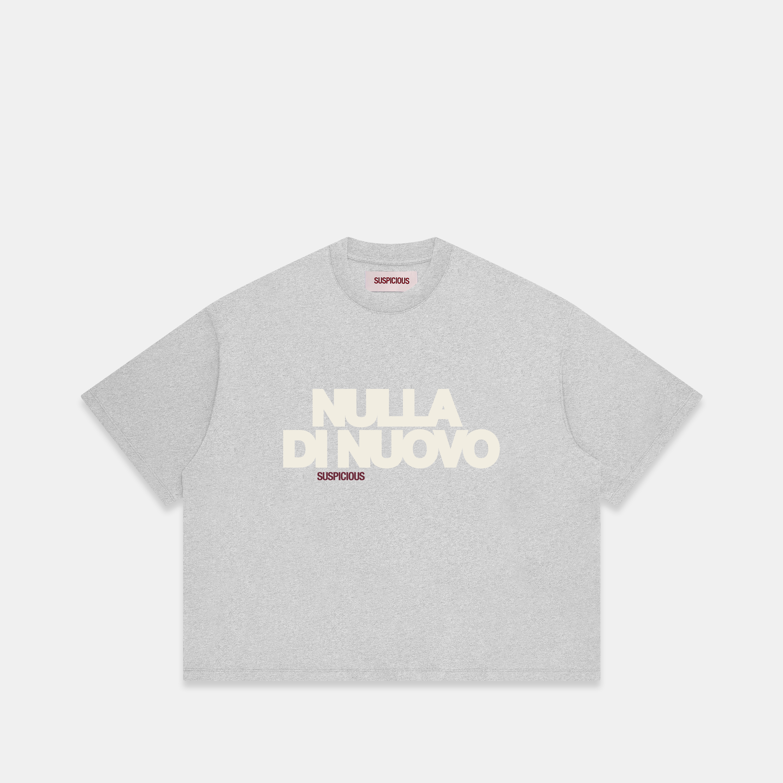 Suspicious Antwerp Buongiorno / Nulla Di Nuovo Tee - Neutral Heather