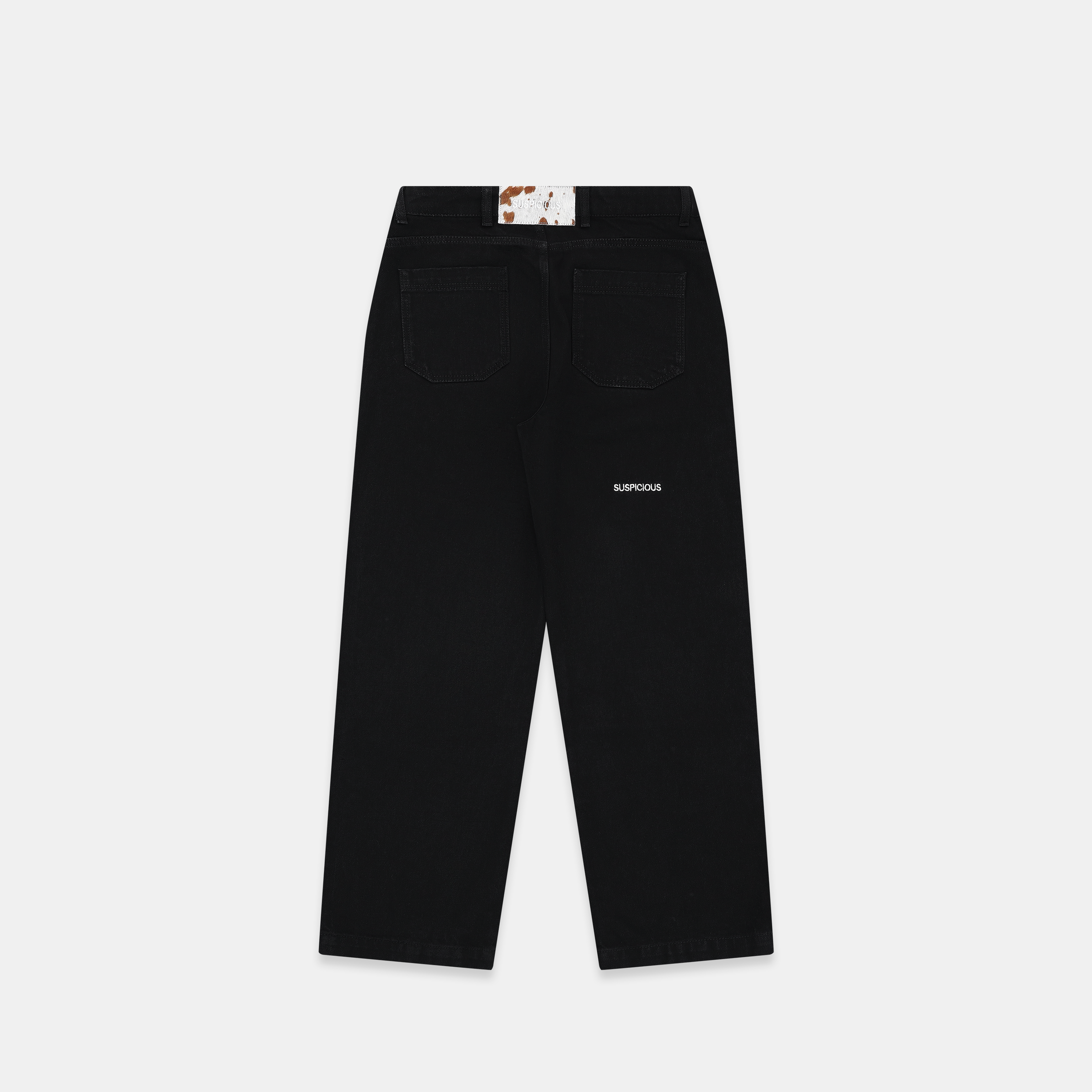 Suspicious Antwerp Daisy Wide Leg Denim - Black