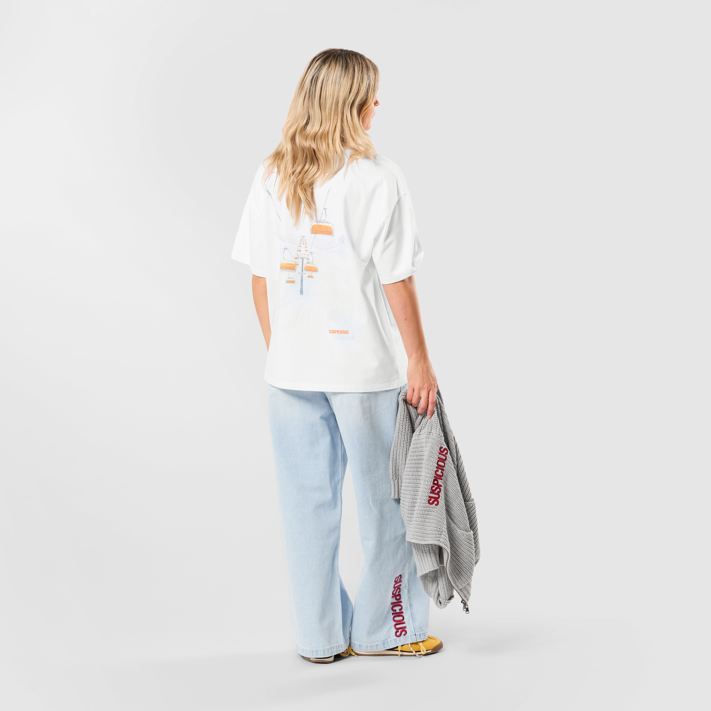 Suspicious Antwerp Winter1 / First Lift club Tee - White