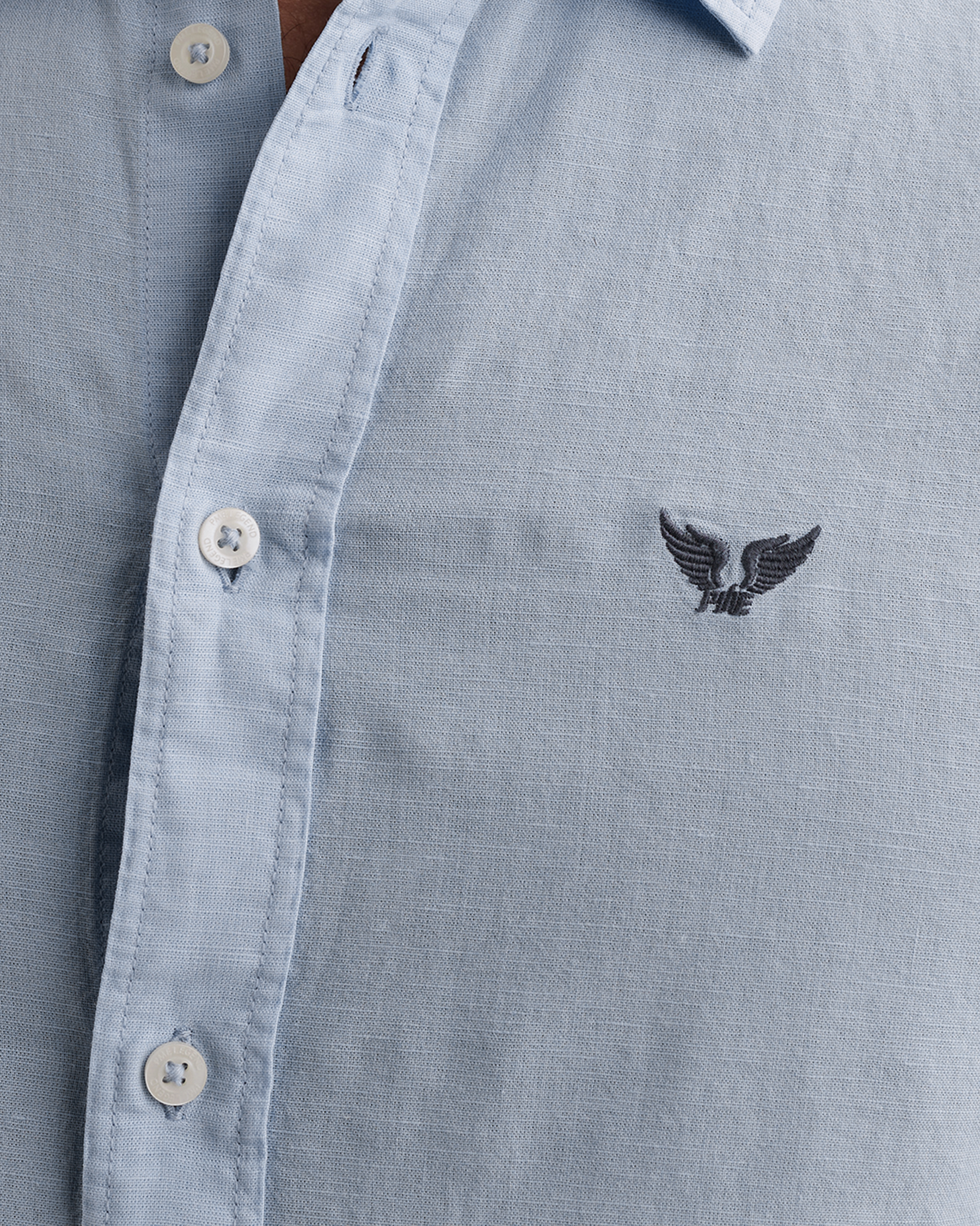 PME Legend Shirt in cotton/linen with garment-dye washx