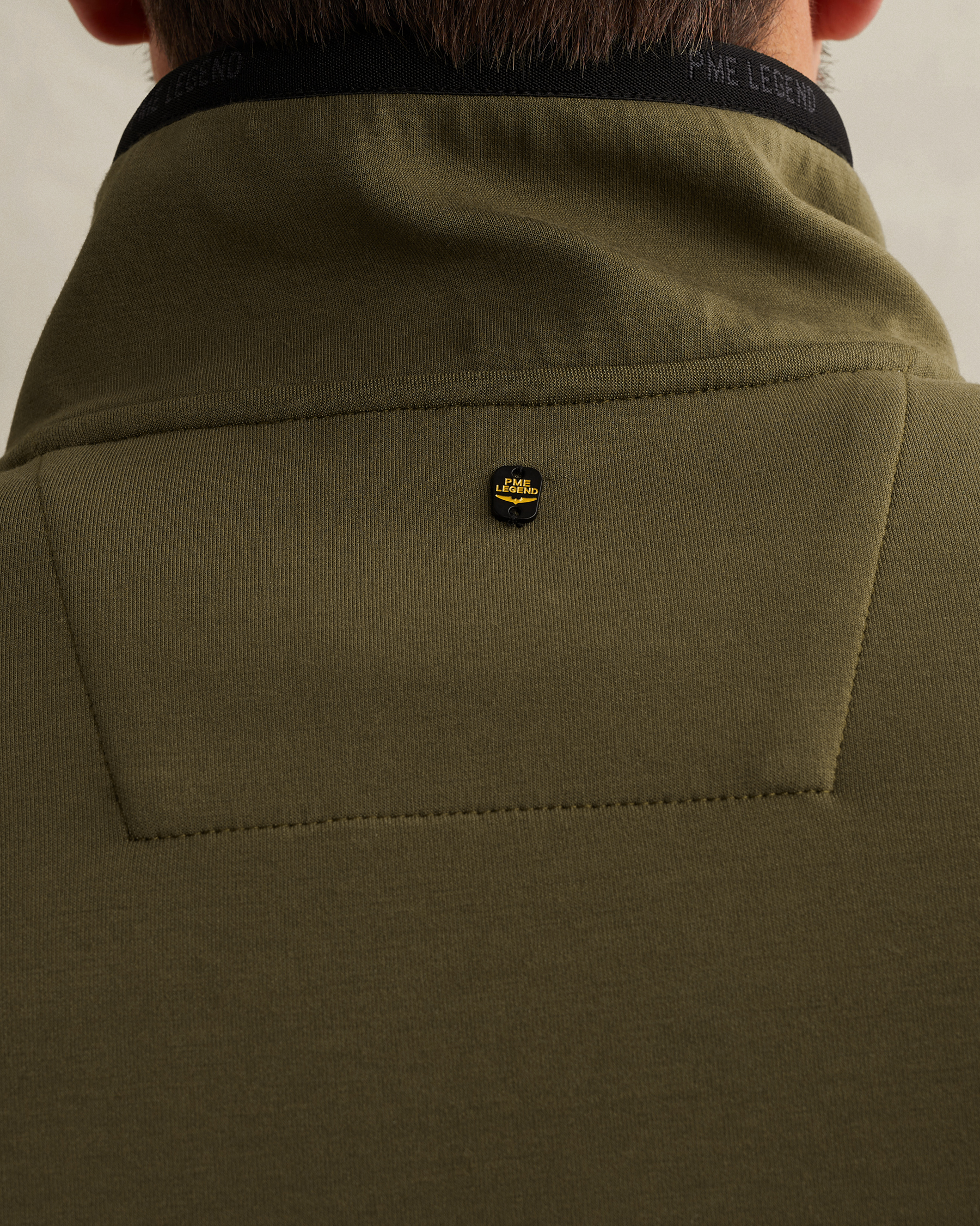 PME Legend Sweat jacket with stand-up collar and zipper closurex