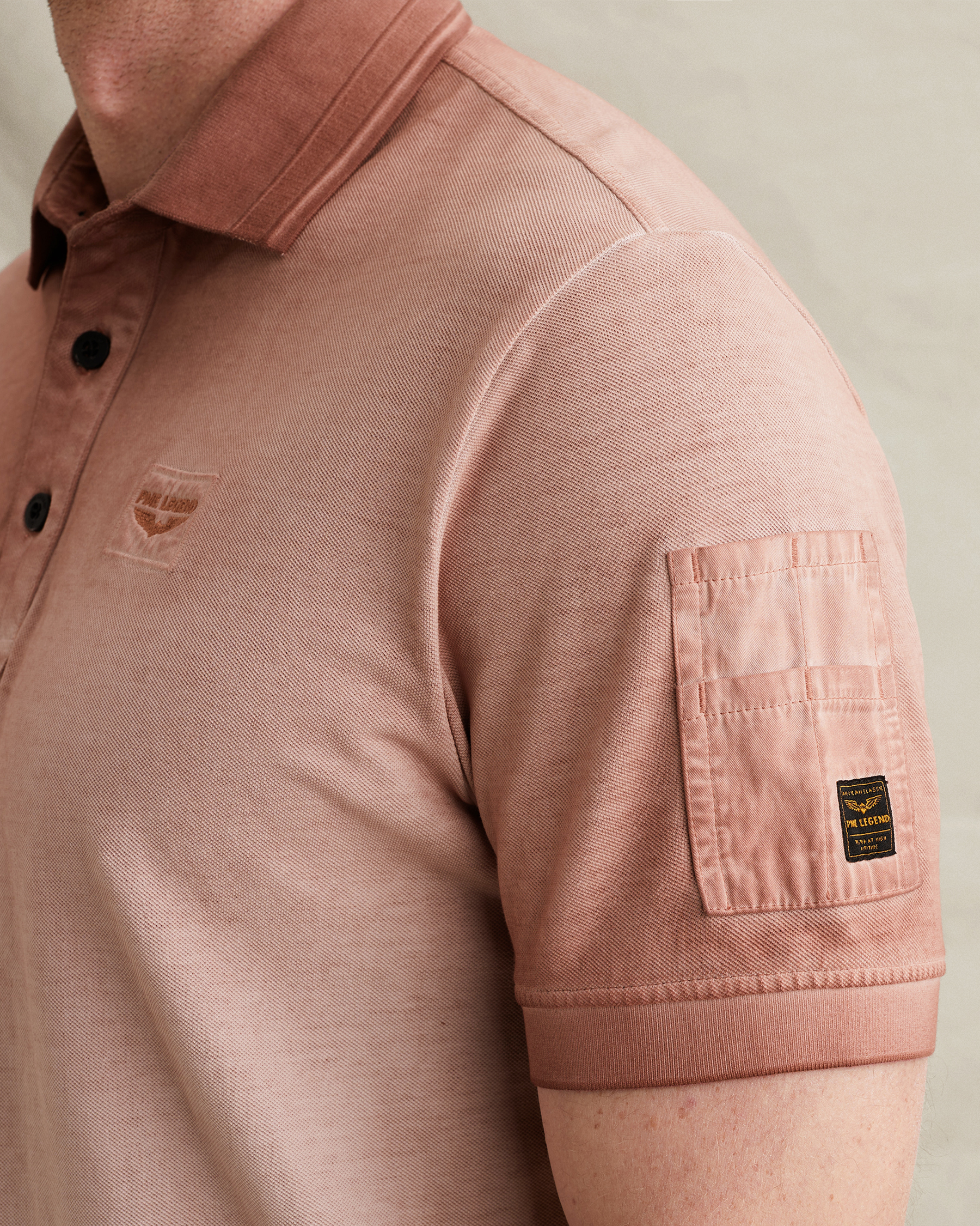 PME Legend Polo shirt in piqué with flight pocketx
