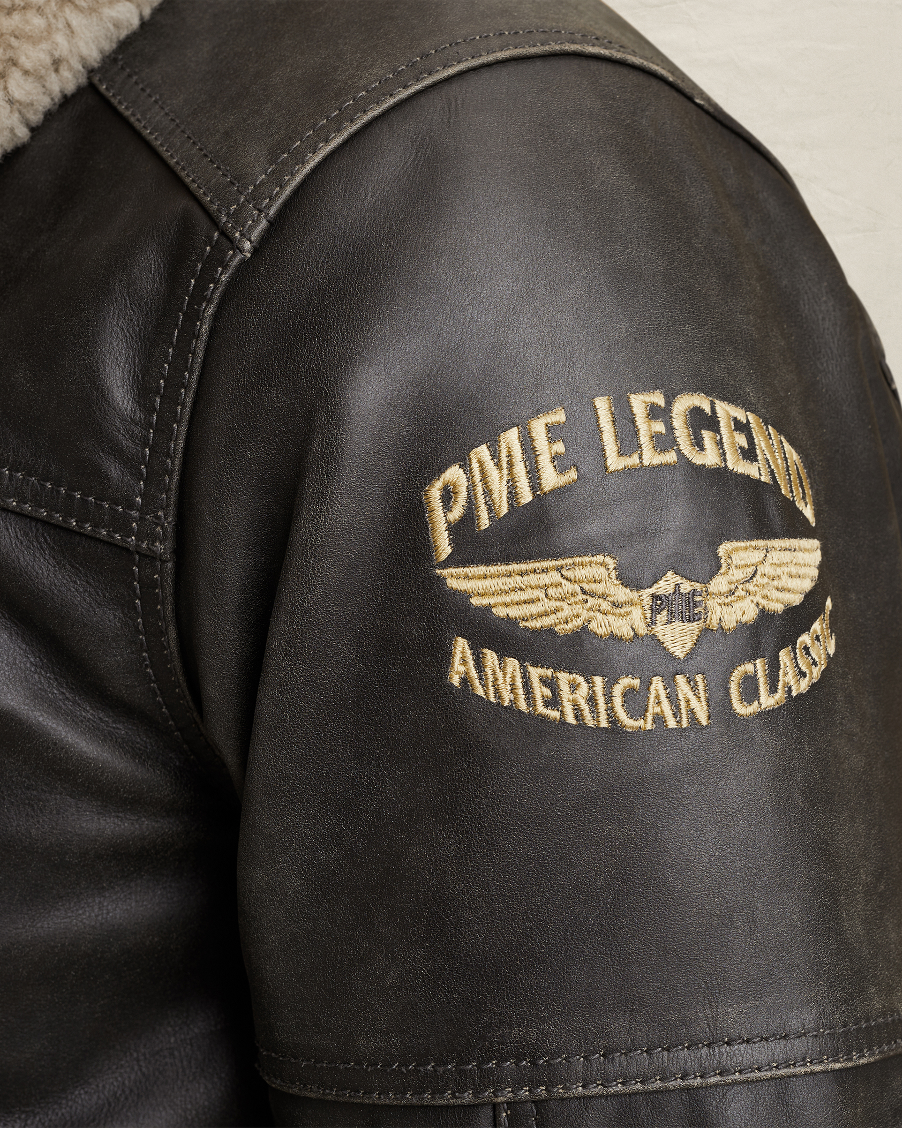 PME Legend Auckland Fur leather jacketx