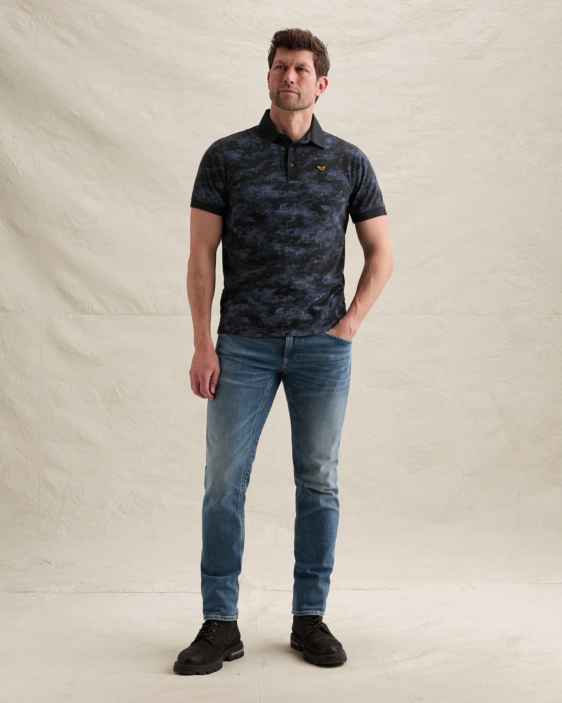 PME Legend Polo shirt in slub jerseyx