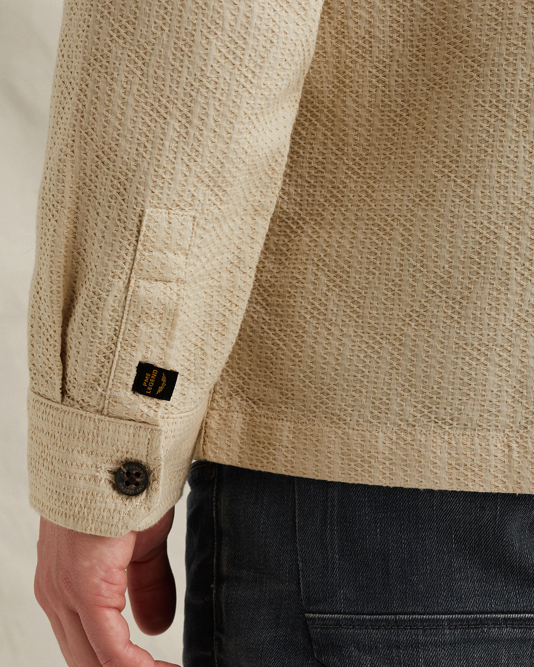 PME Legend Shirt with button closure and texturex