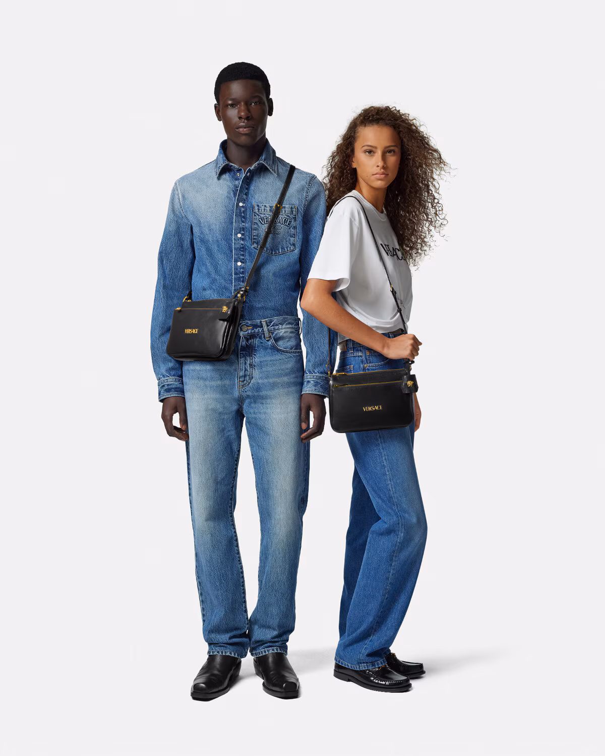 Versace Versace Tag Crossbody Bag