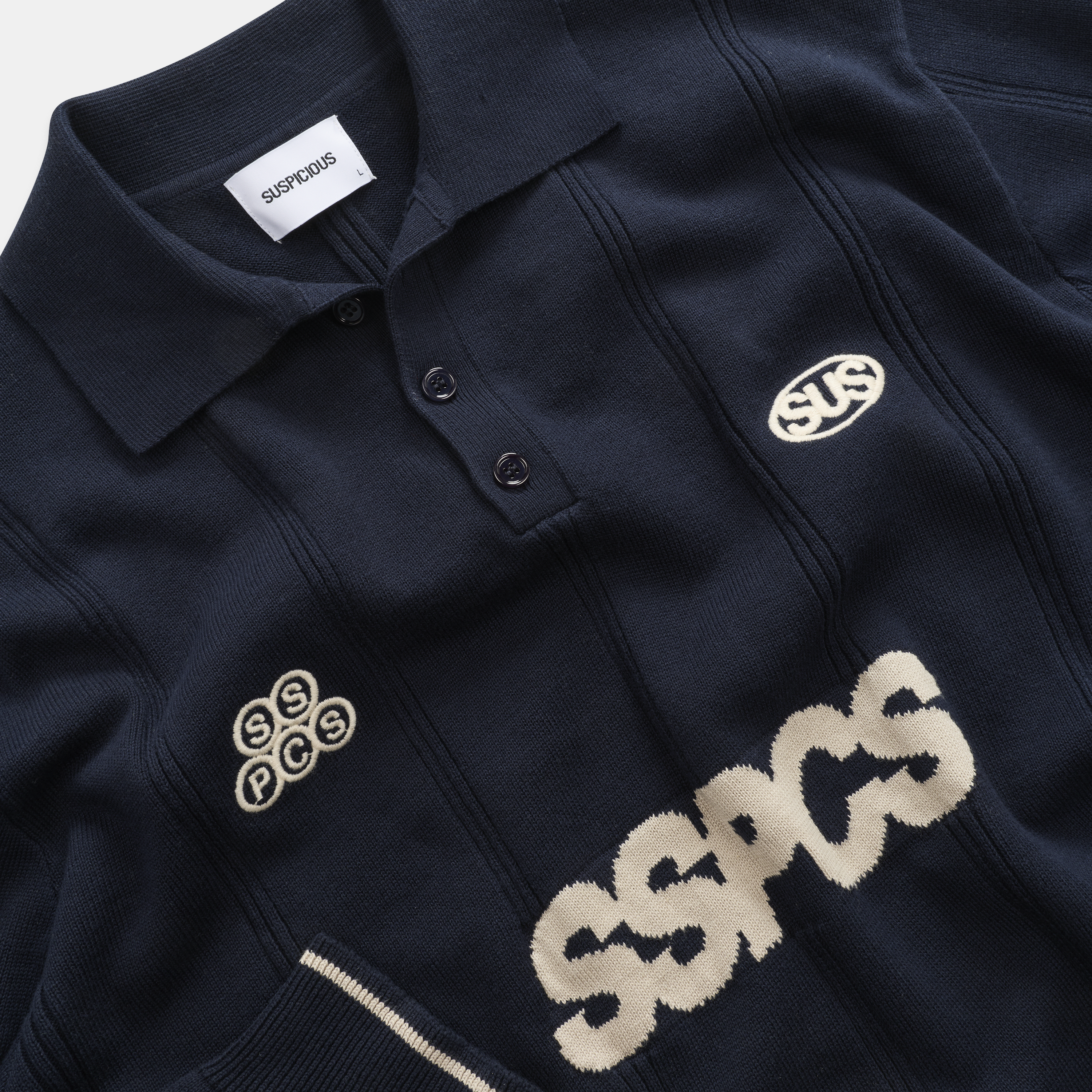 Suspicious Antwerp Fall / SSPCS Club Longsleeve Cotton Polo - Nightfall