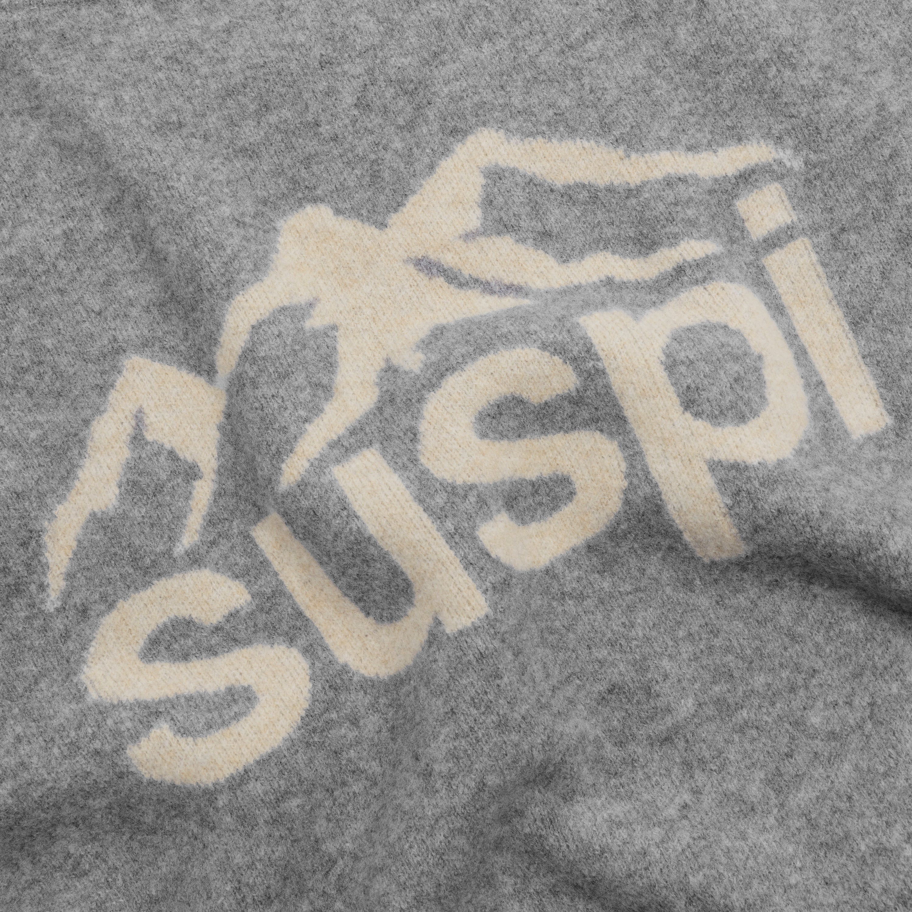 Suspicious Antwerp PL / Landscape Knitted Sweat - Heather Grey