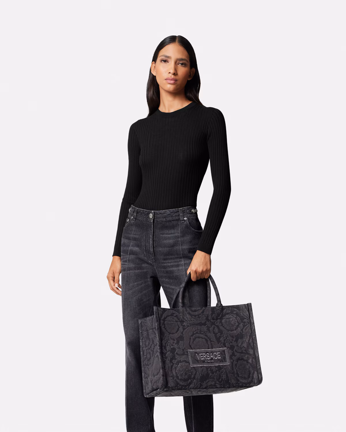 Versace Barocco Athena Medium Tote Bag