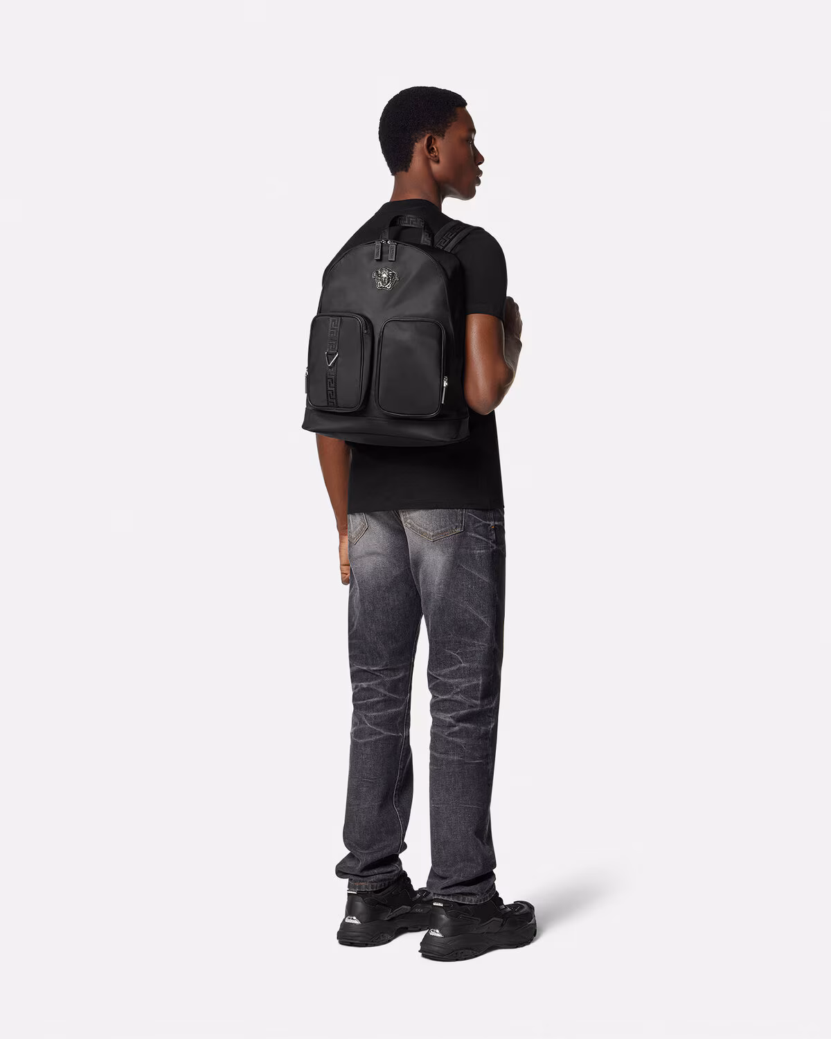 Versace La Medusa Nylon Backpack