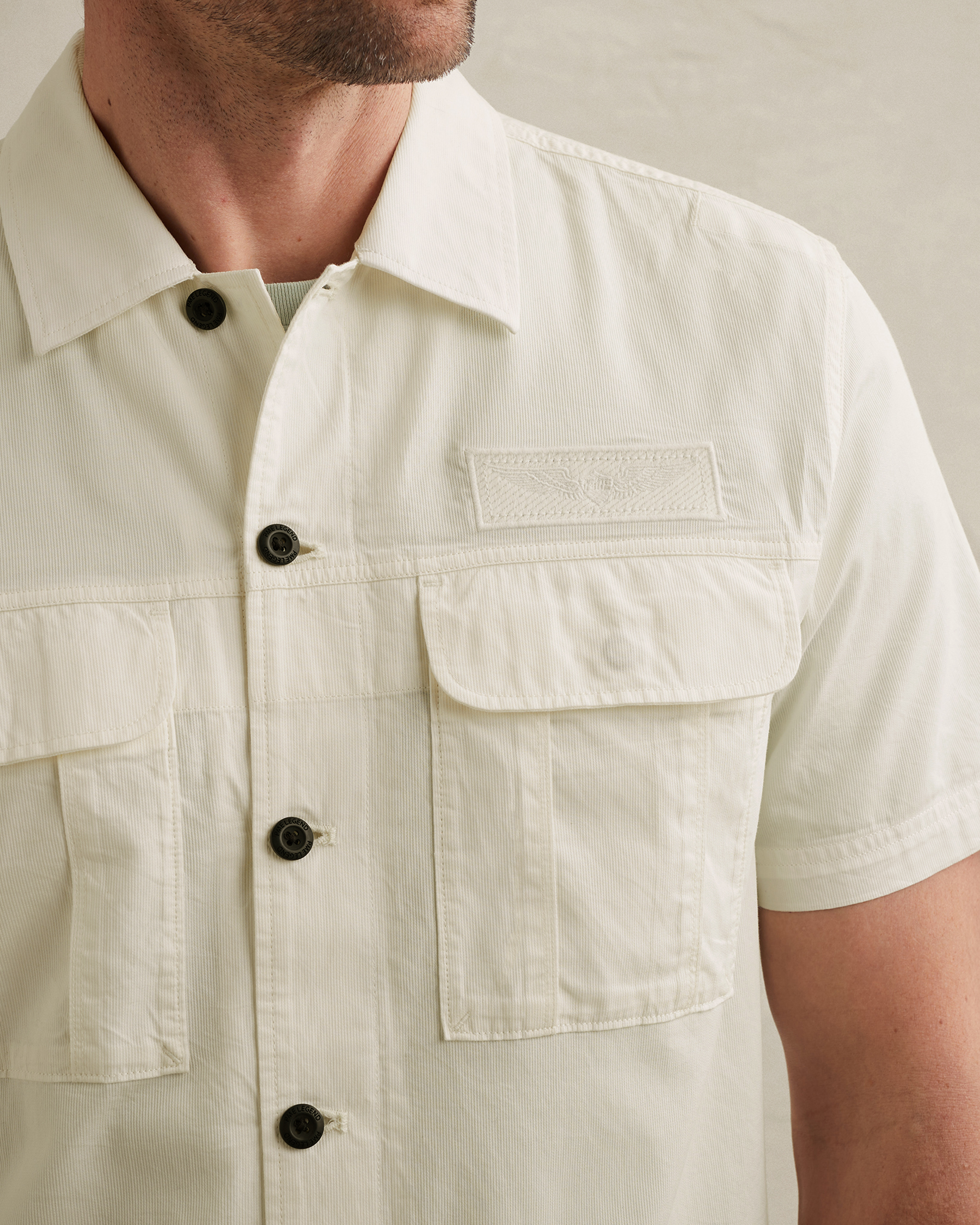 PME Legend Shirt with short sleeves and chest pocketsx
