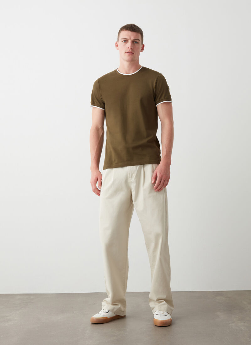 Colmar Piqué T-shirt with contrasting stripe