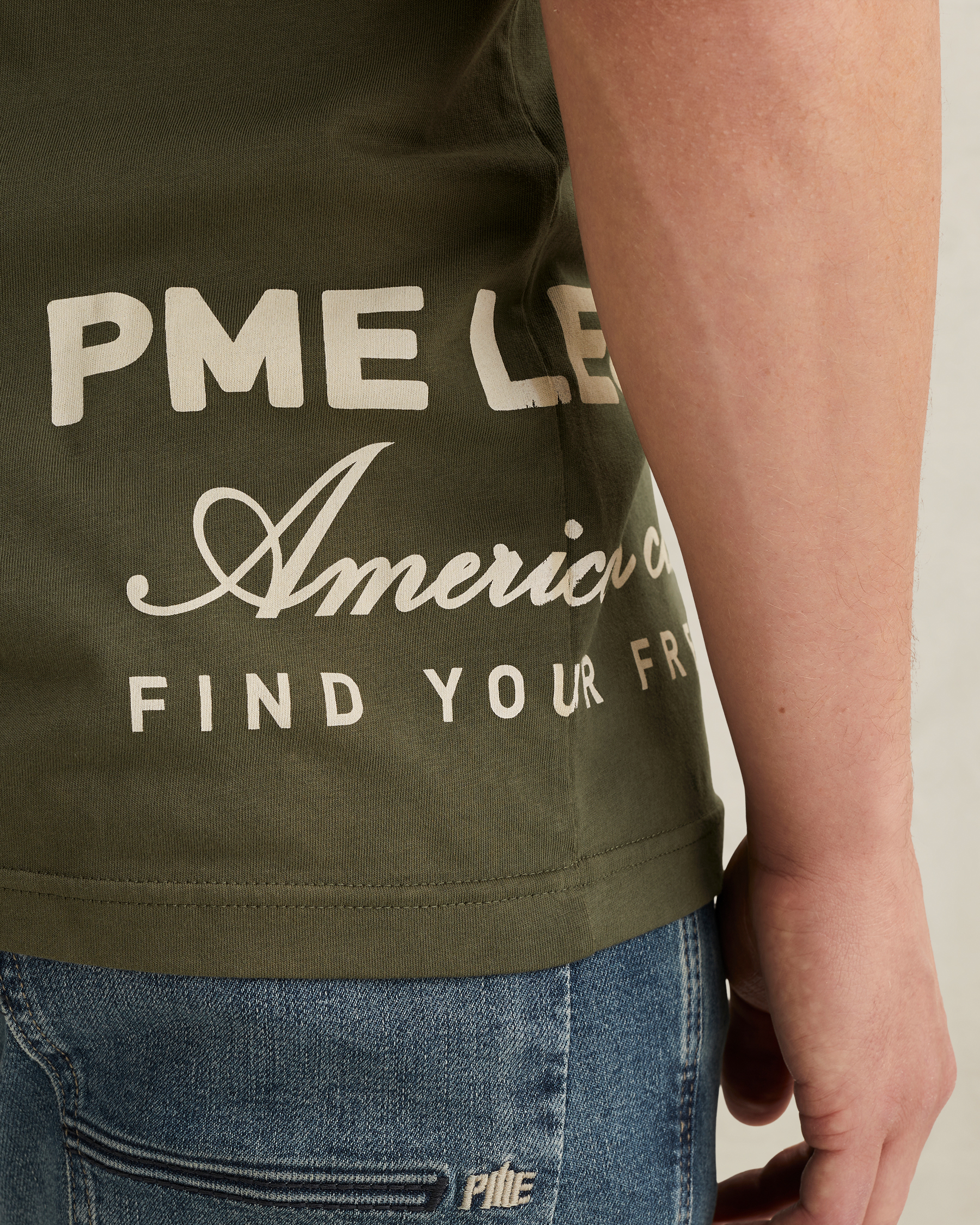 PME Legend T-shirt with off-placed artworksx