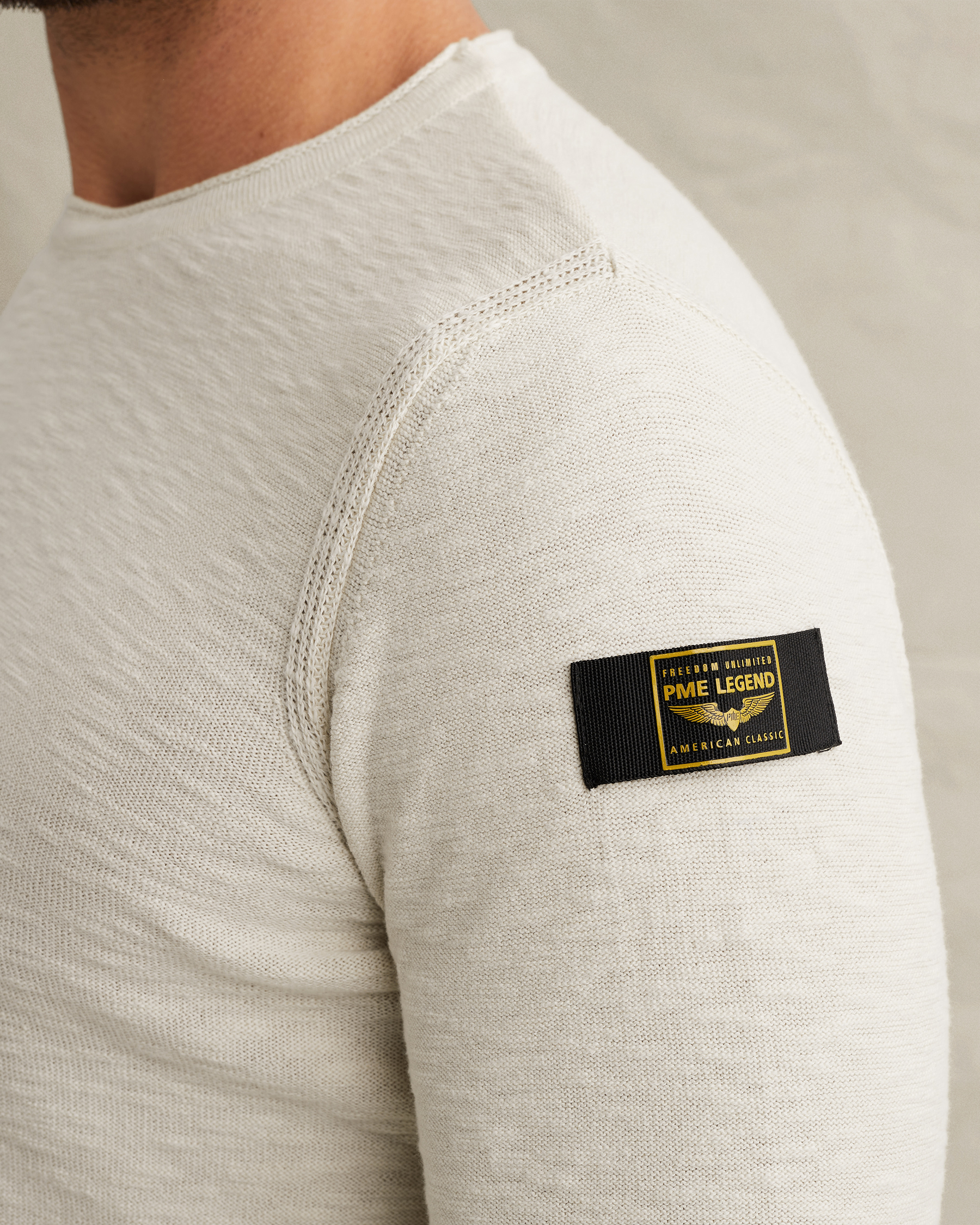 PME Legend Pullover with badge and contrast detailx