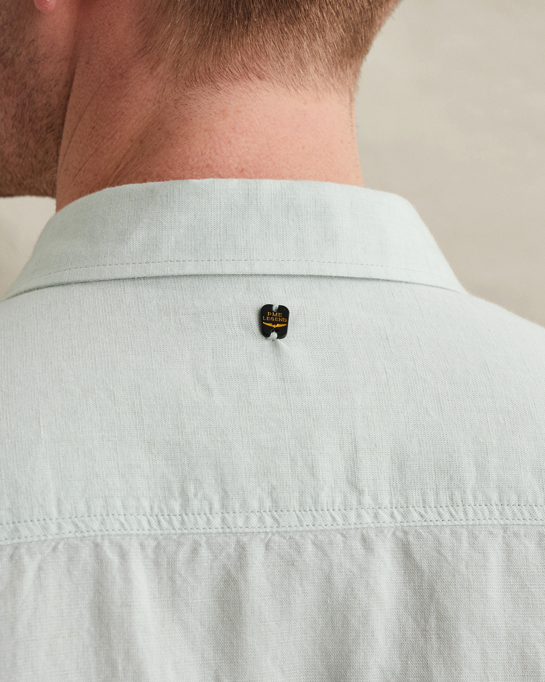 PME Legend Shirt in cotton/linen with button closurex