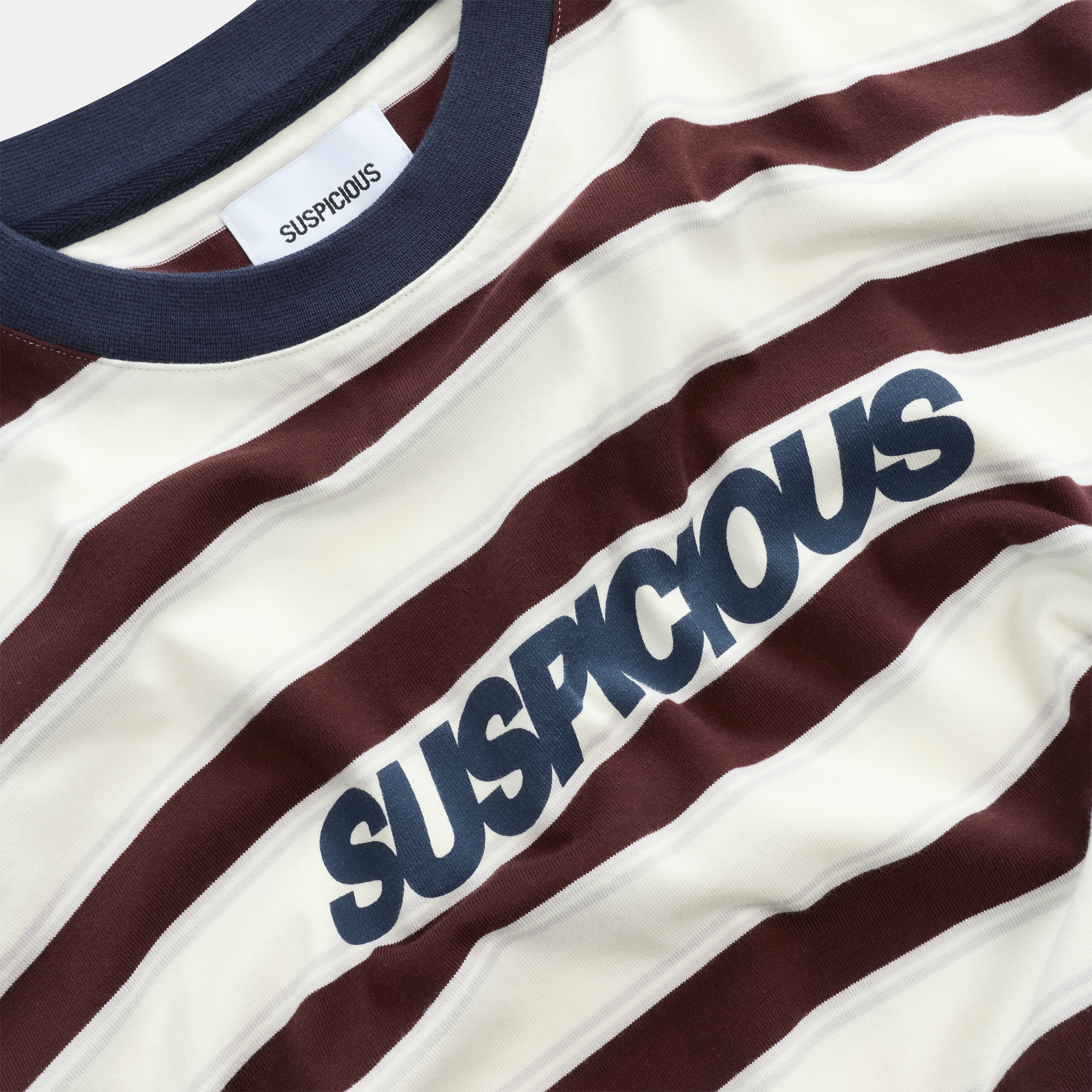 Suspicious Antwerp Winter1 / Striped Longsleeve - Natural & Red