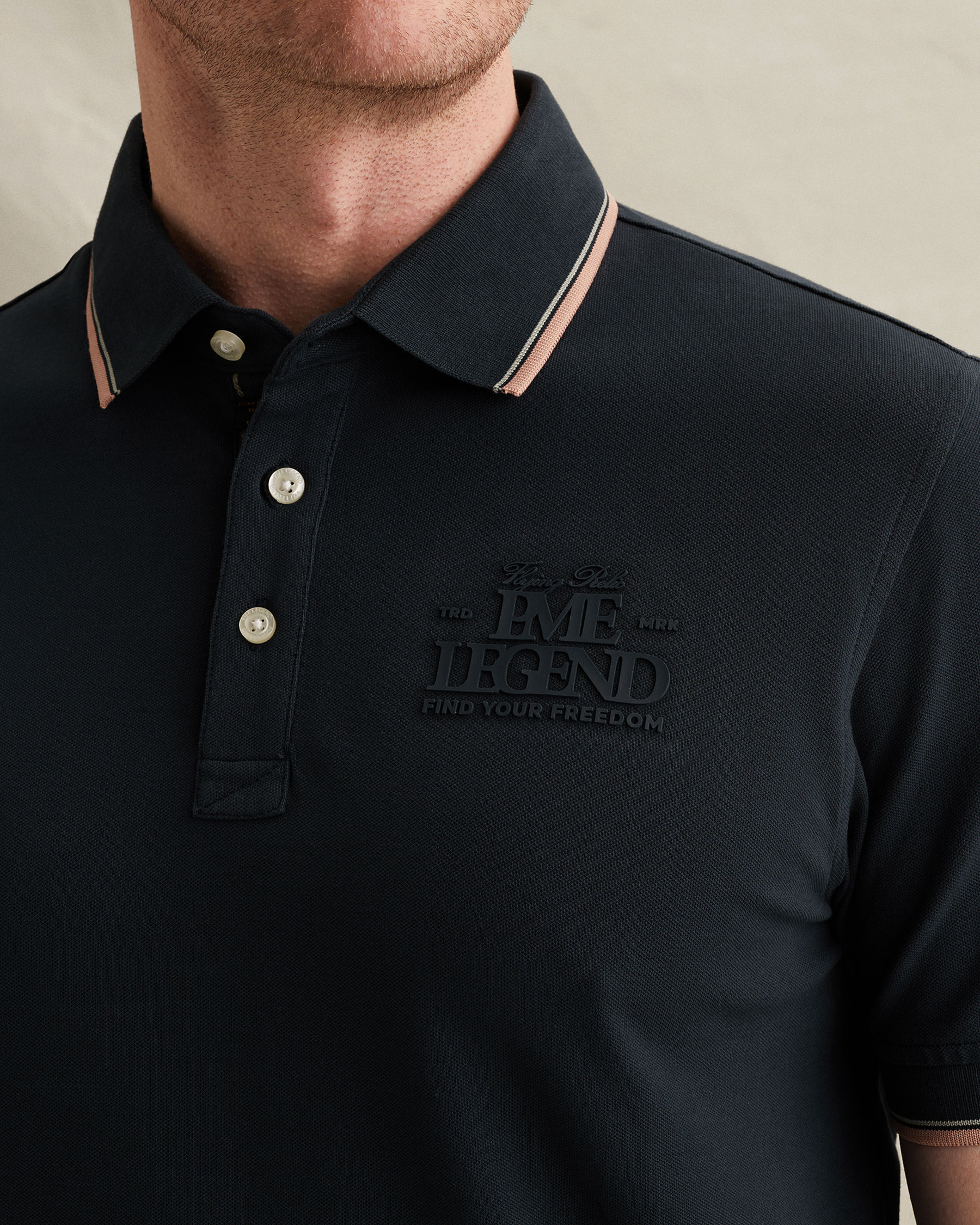 PME Legend Polo shirt in piqué with artworkx