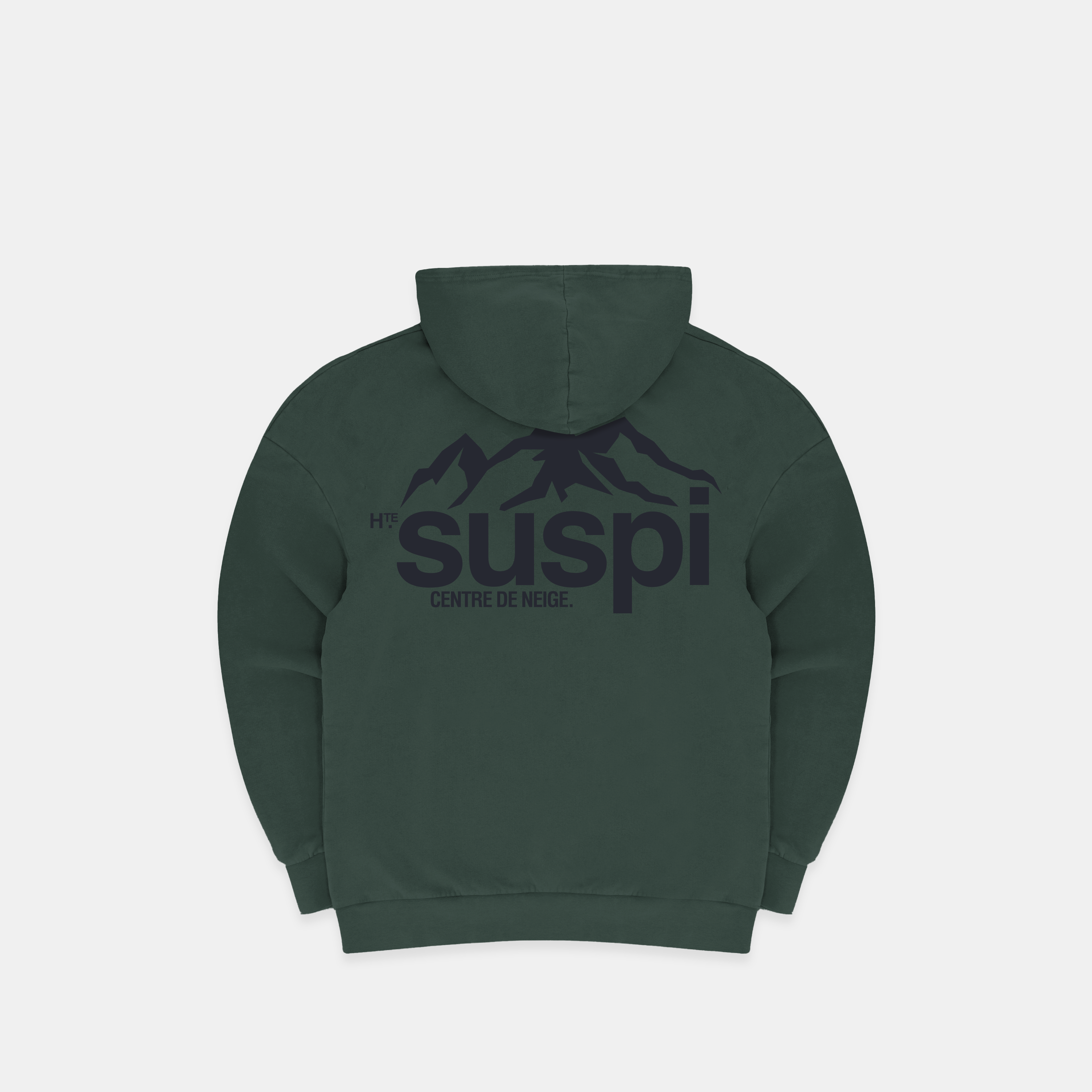 Suspicious Antwerp The Centre de Neige Hoodie - Forest Green