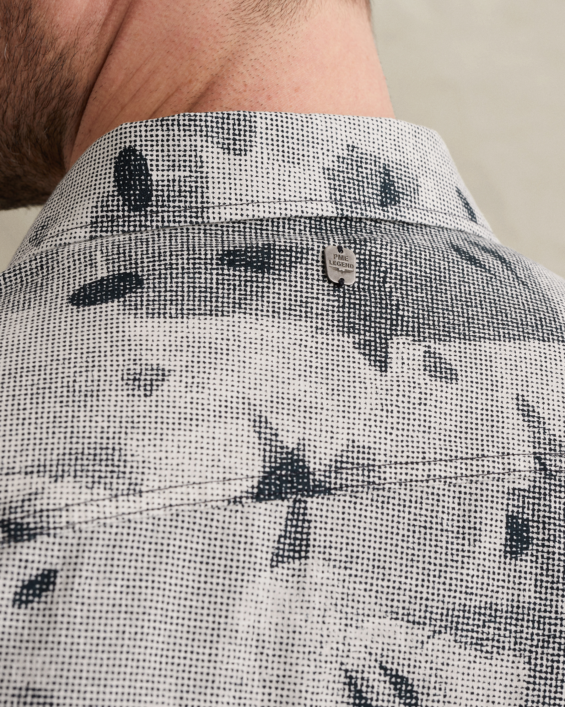 PME Legend Shirt with short sleeves and allover printx