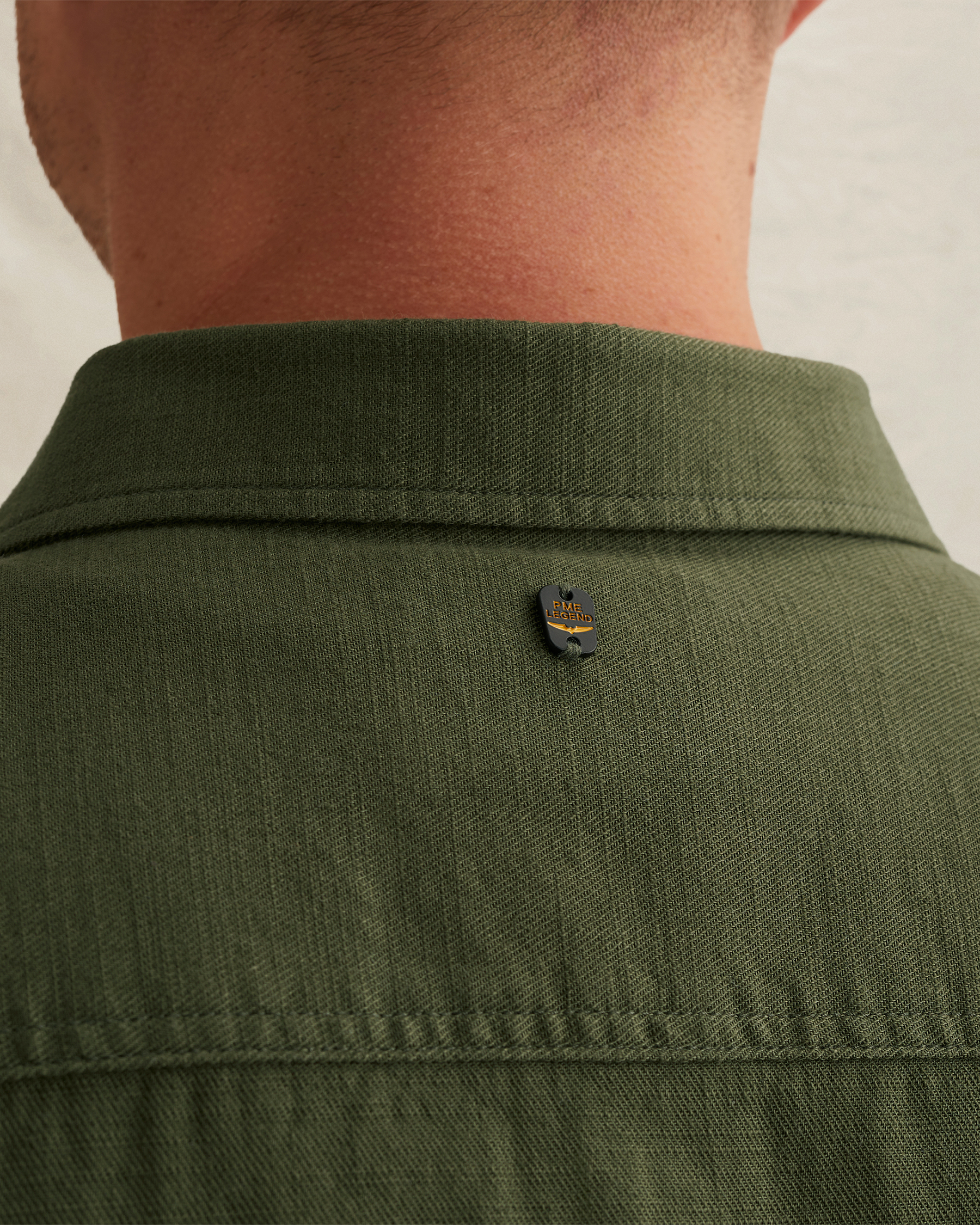 PME Legend Shirt in slub cotton with short sleevesx