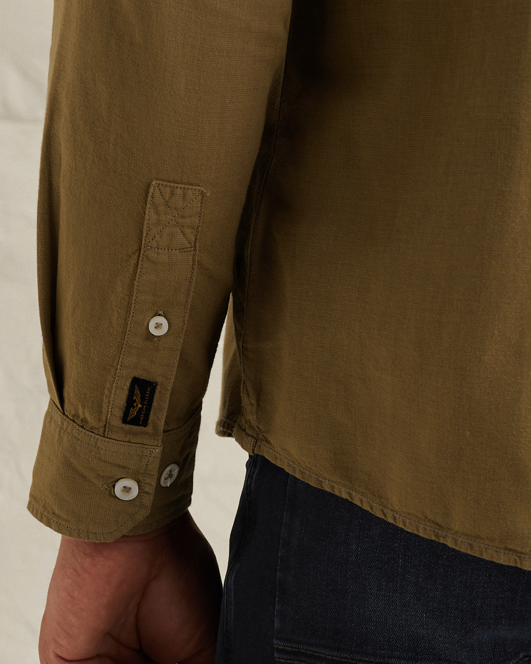 PME Legend Shirt in cotton/linen with garment-dye washx