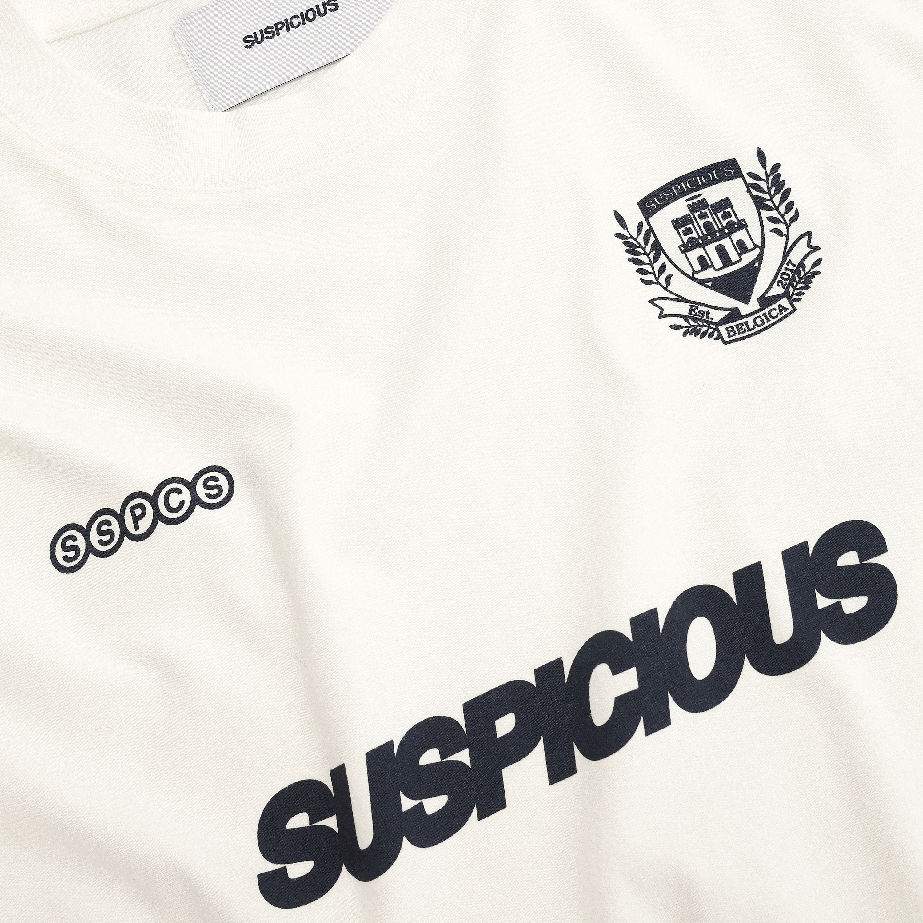 Suspicious Antwerp Football / Boxy Match Tee - Natural