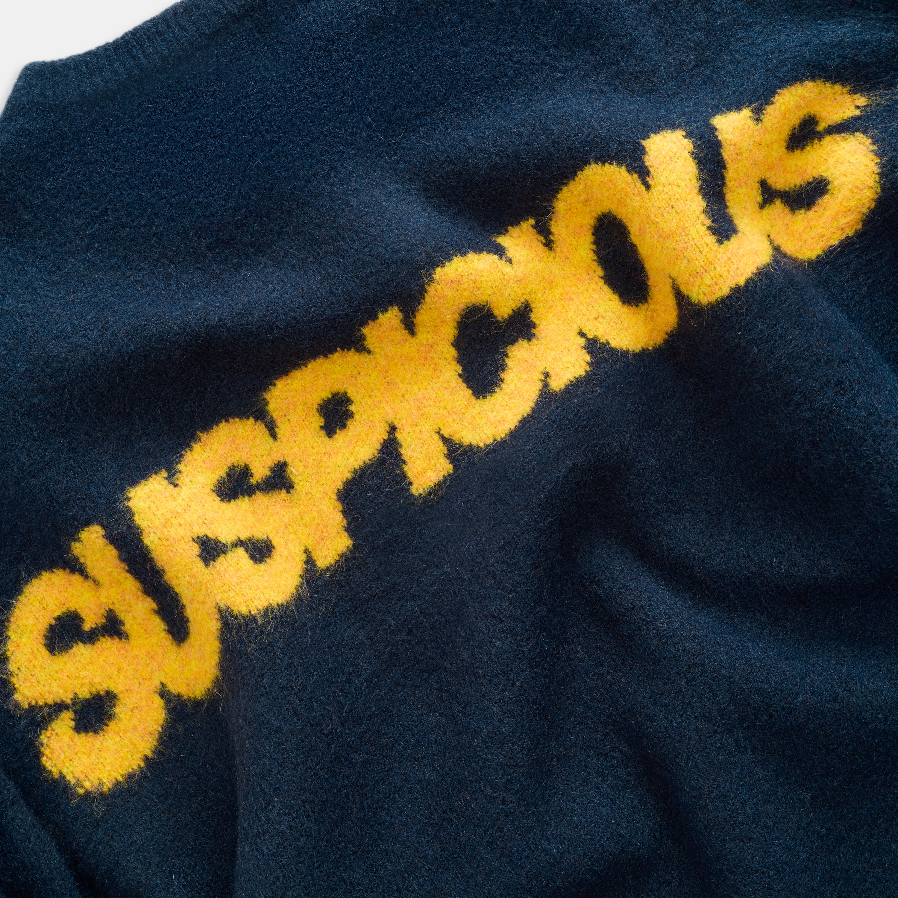 Suspicious Antwerp Camo / Base Knitted Sweat - Deep Navy