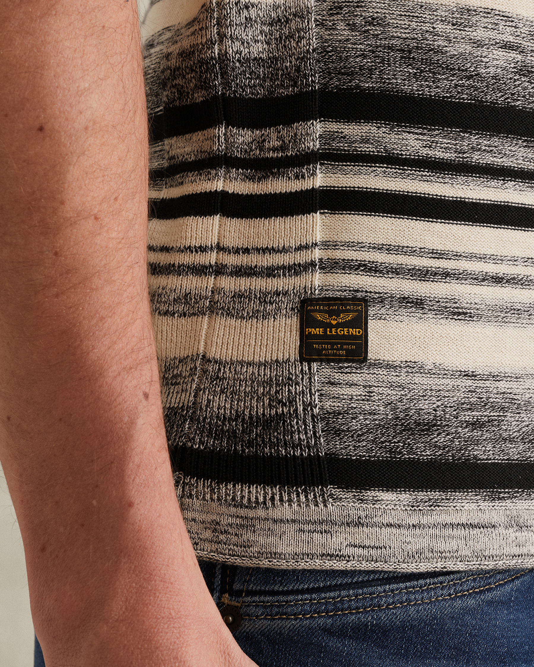 PME Legend Polo shirt with color gradient and badgex