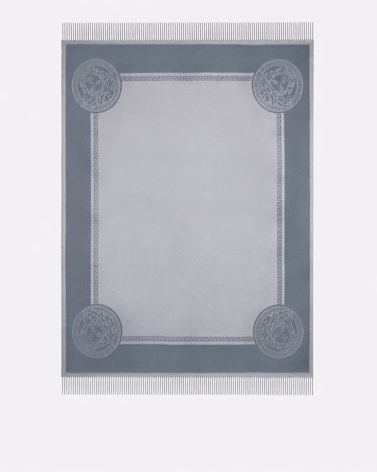Versace Icon Cashmere-Blend Fringed Blanket