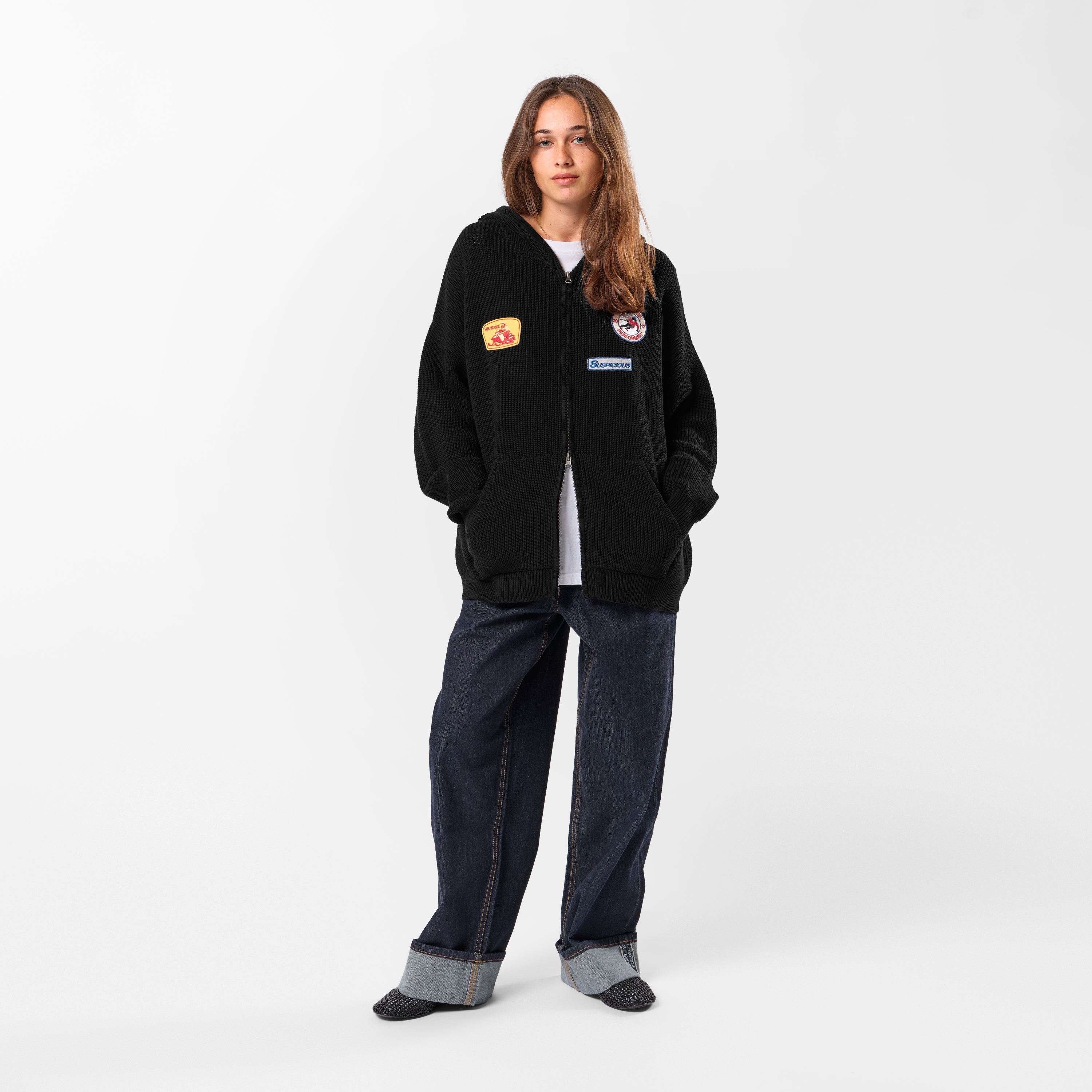Suspicious Antwerp Winter3 / Patch Patrol Vintage Zip-Up - Black
