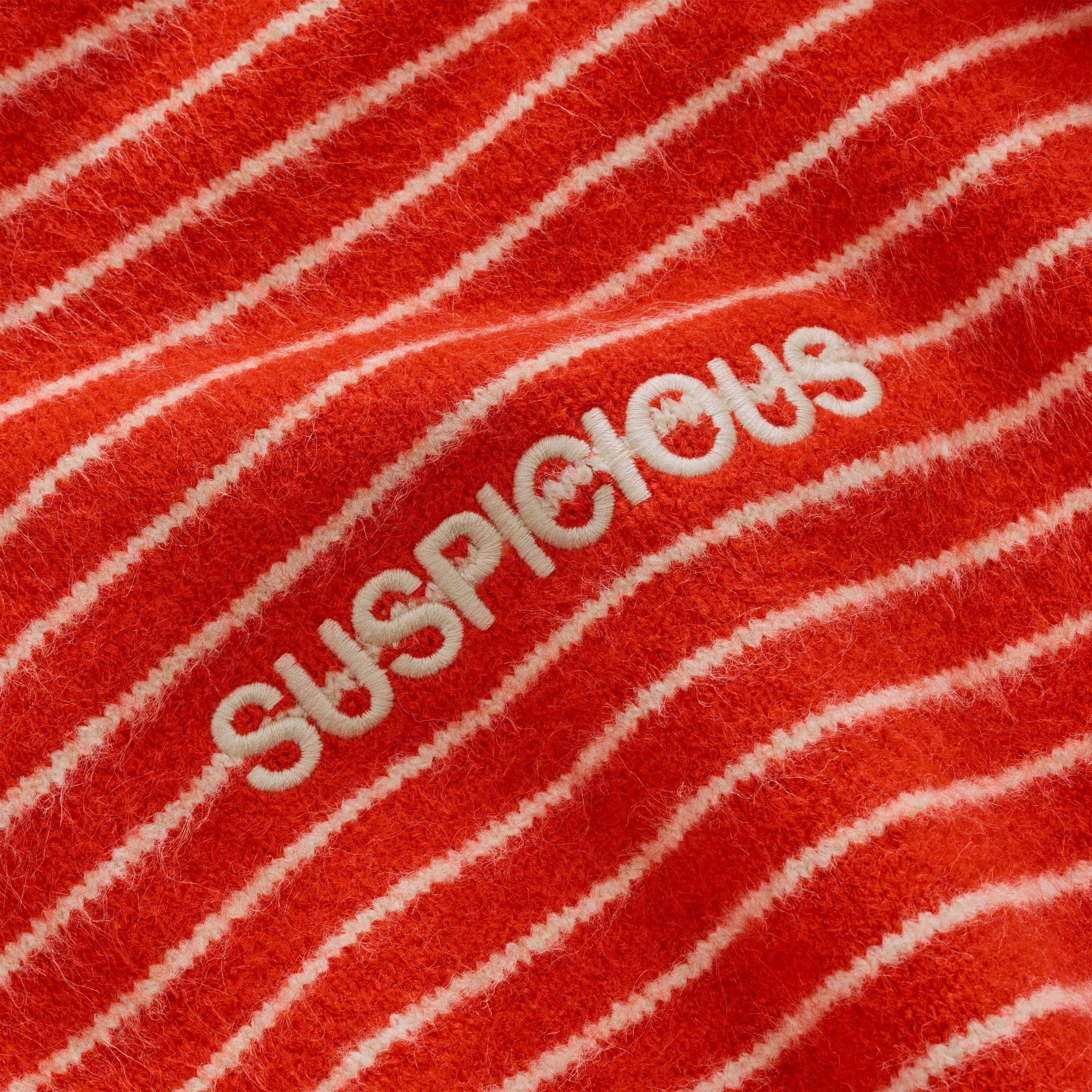 Suspicious Antwerp Polkaline / Striped Knitted Sweat - Red