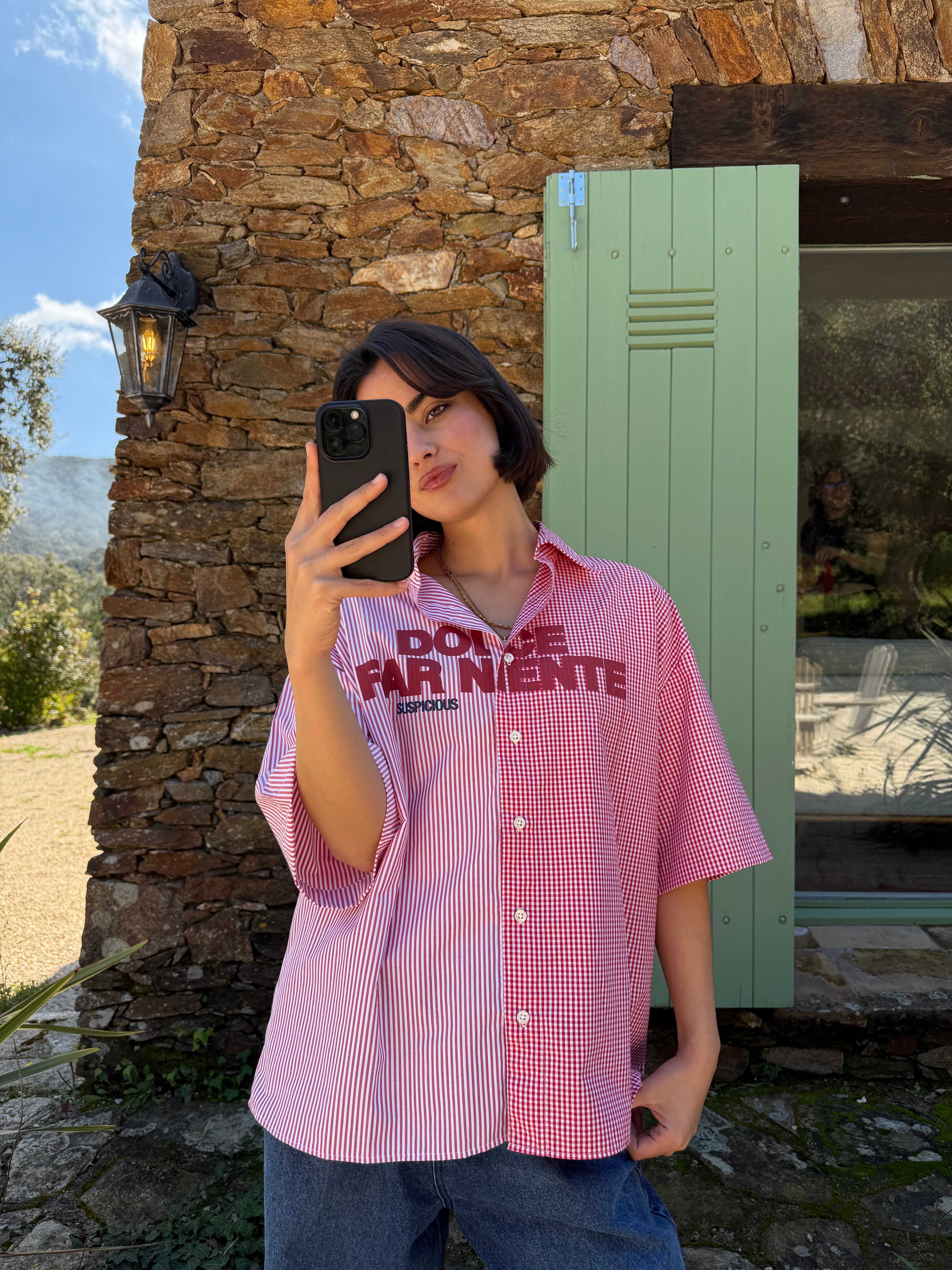 Suspicious Antwerp Buongiorno / Dolce Far Niente Dual Shortsleeve Shirt - Ruby