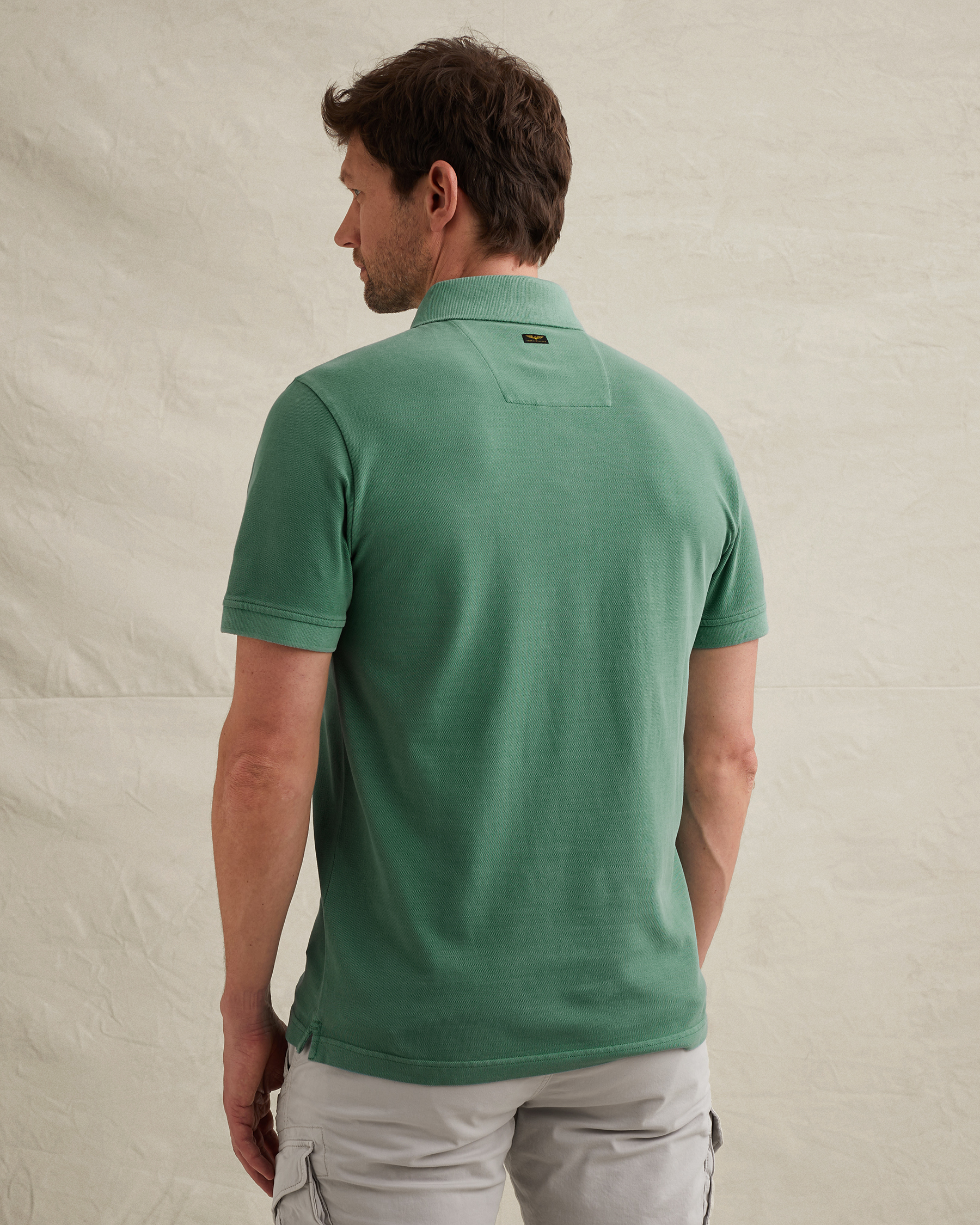 PME Legend Polo shirt in piqué with garment-dye washx