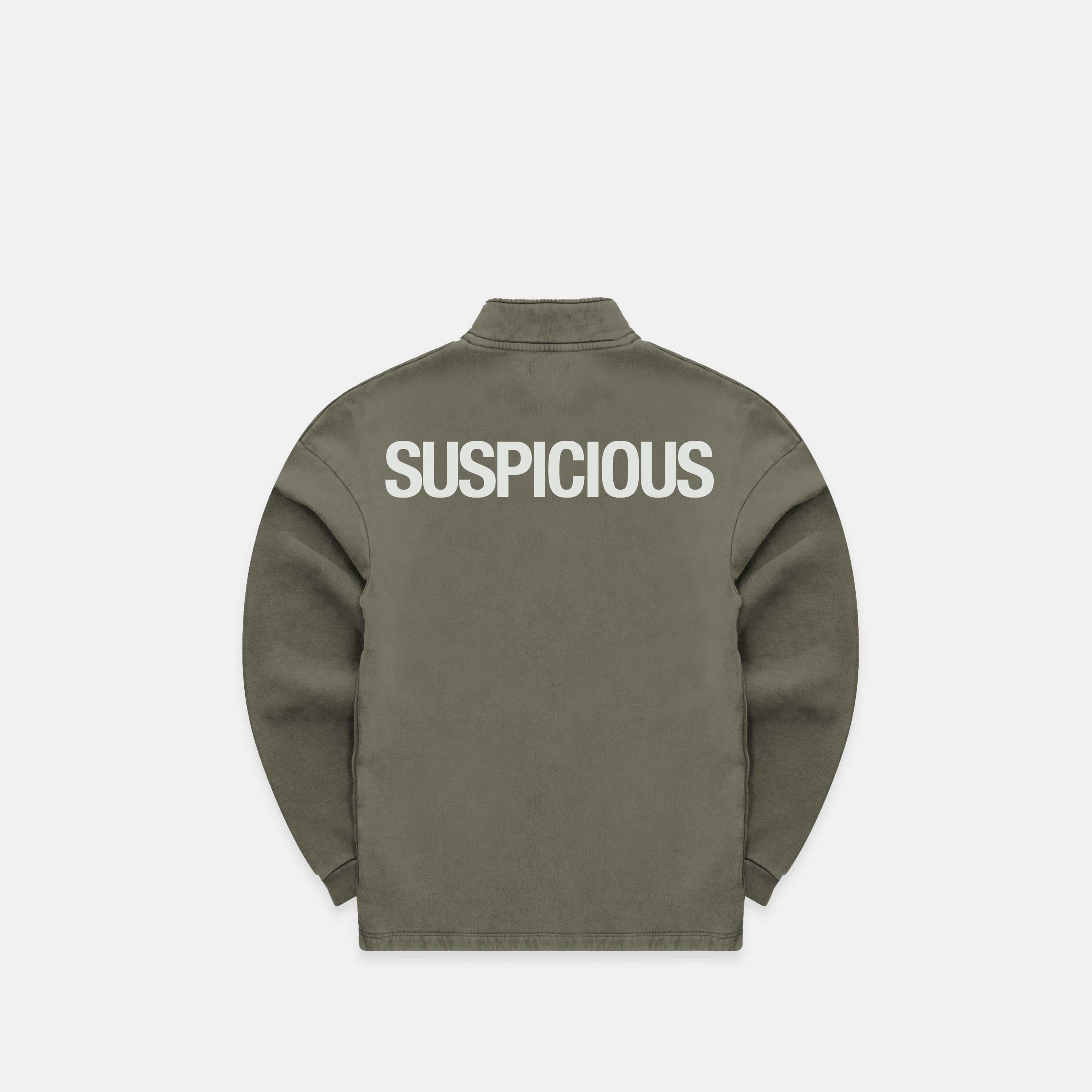 Suspicious Antwerp (SS24) The Suspicious Half-Zip Crewneck - Sage