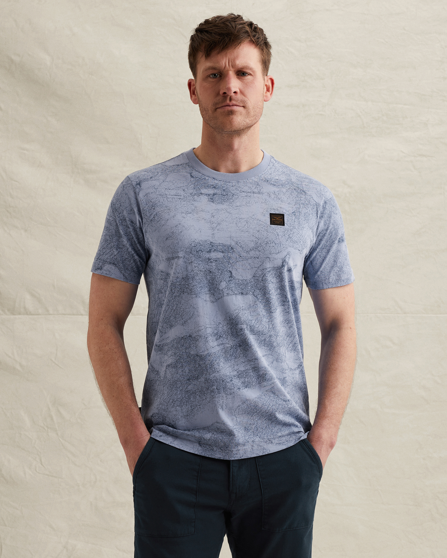 PME Legend T-shirt in soft jersey with allover printx