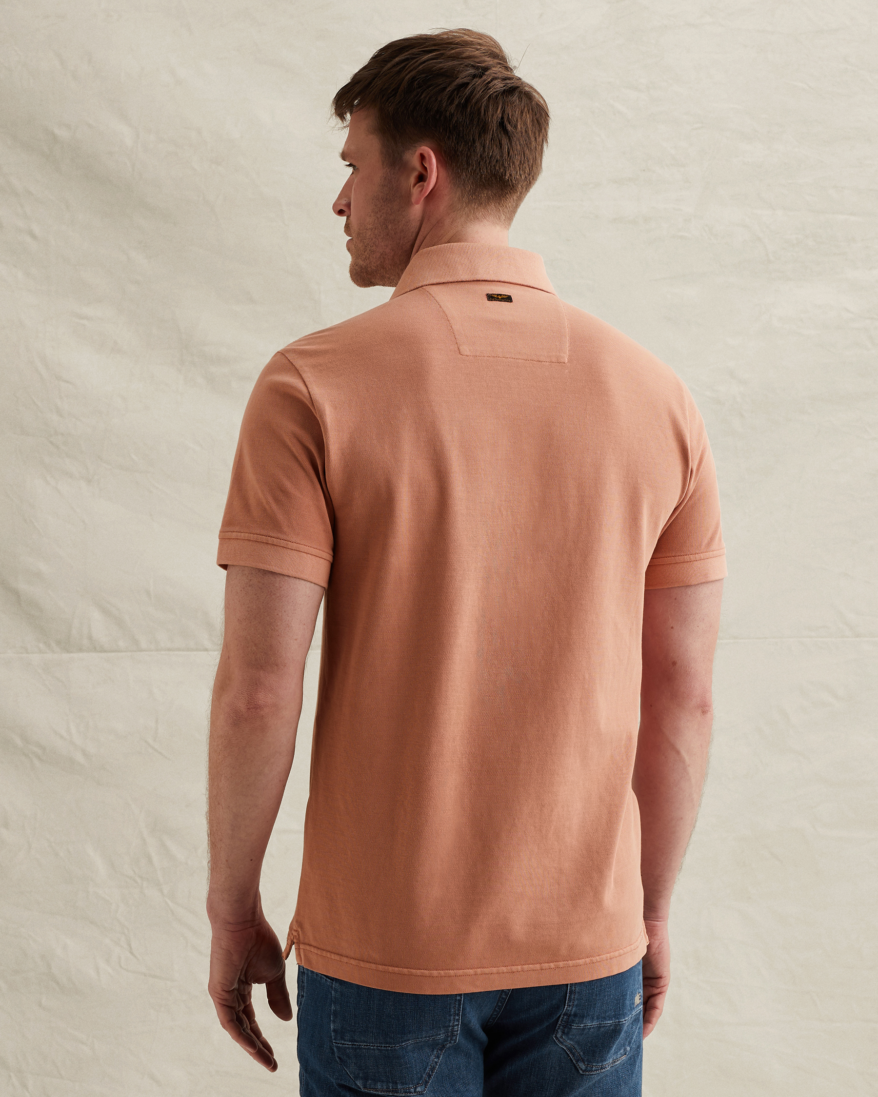 PME Legend Polo shirt with garment-dye wash and tailwing logox