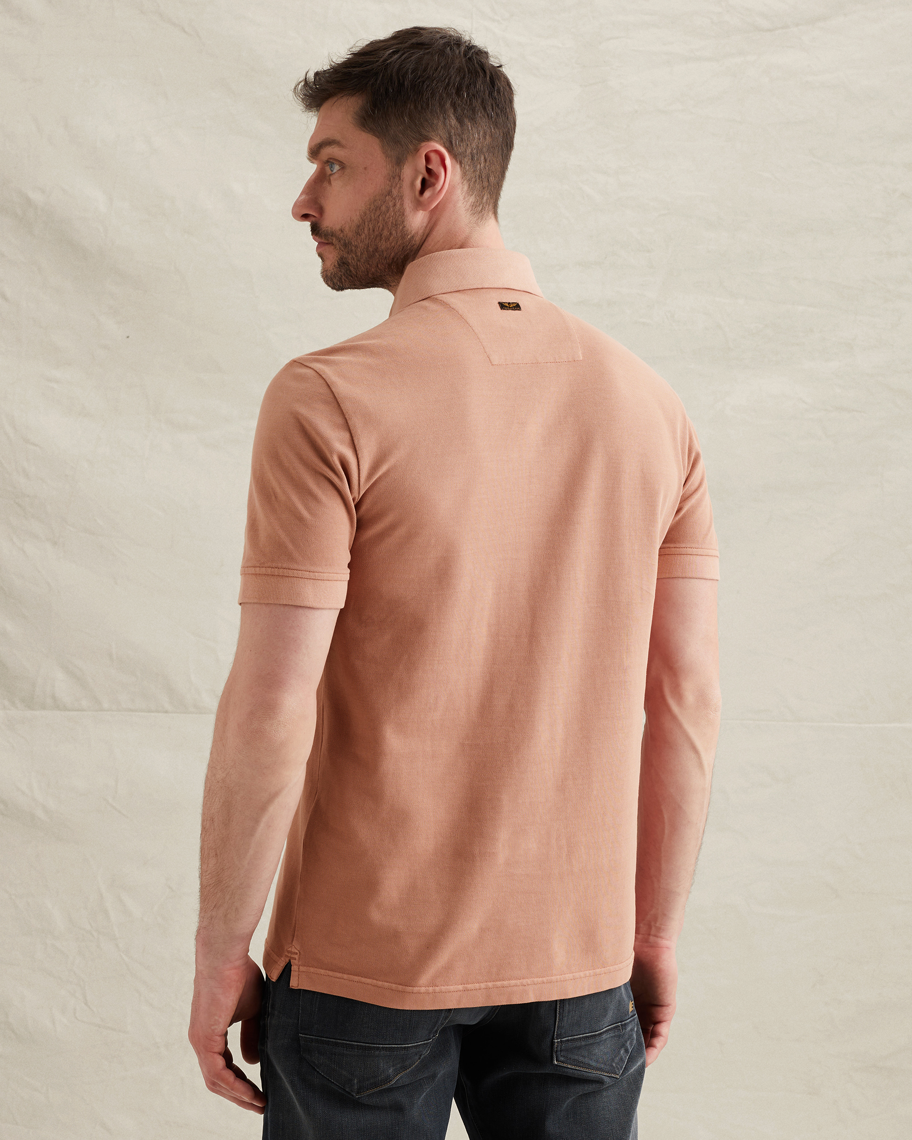 PME Legend Polo shirt in piqué with garment-dye washx