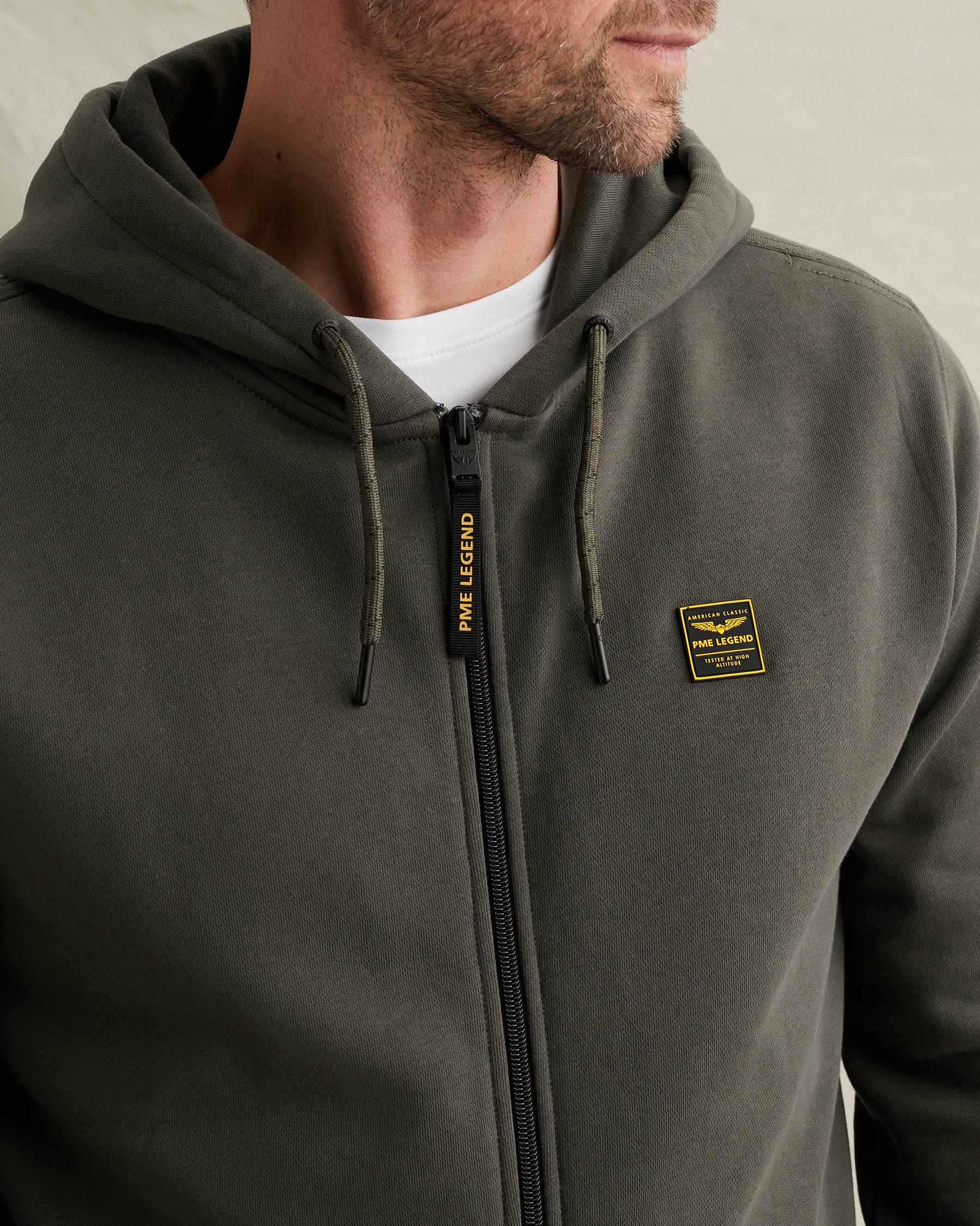 PME Legend Sweat jacket with hood and zipper closurex