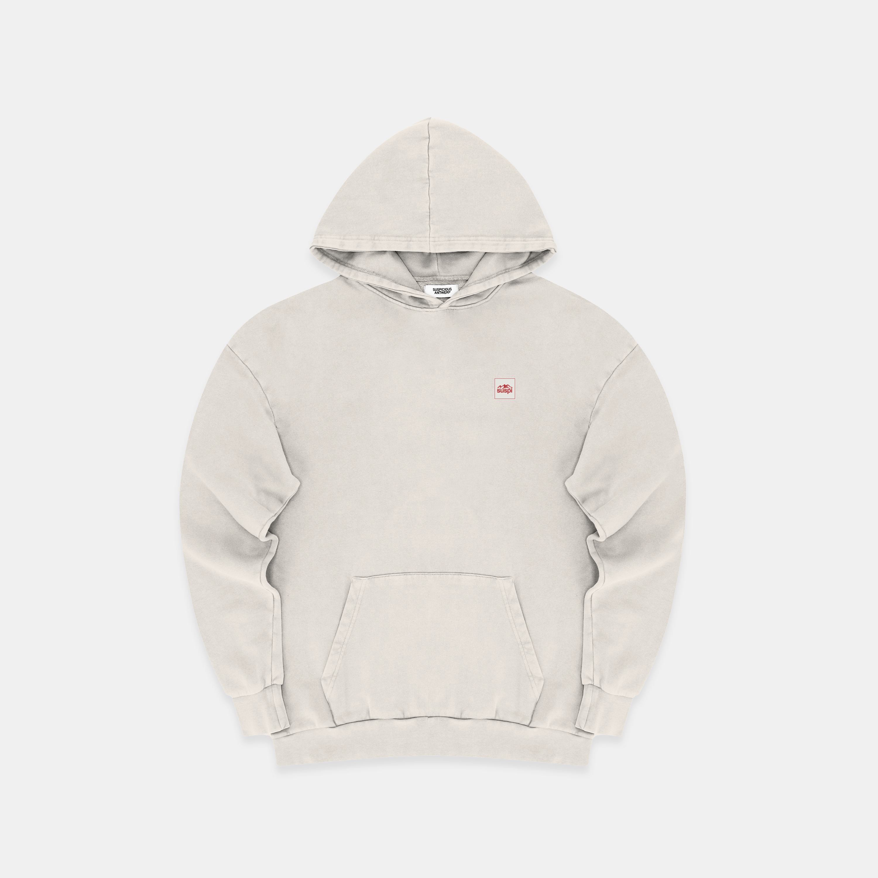 Suspicious Antwerp The Label Hoodie - River Grey