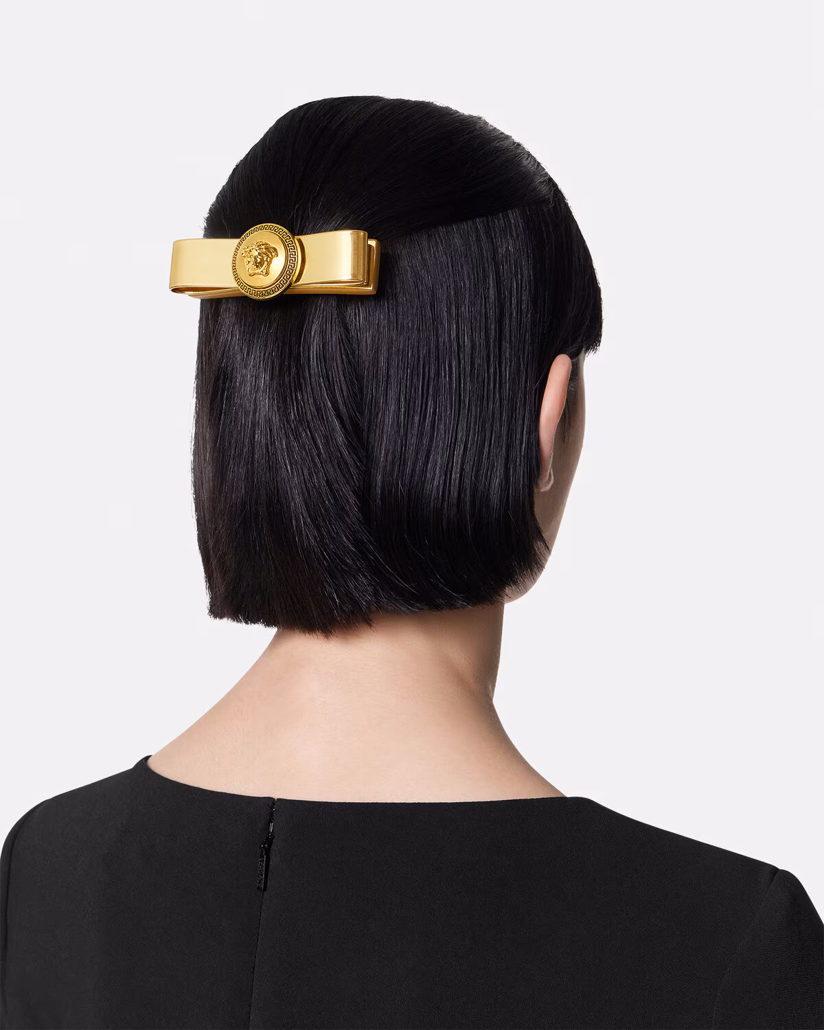 Versace Metallic Gianni Ribbon Hair Clip