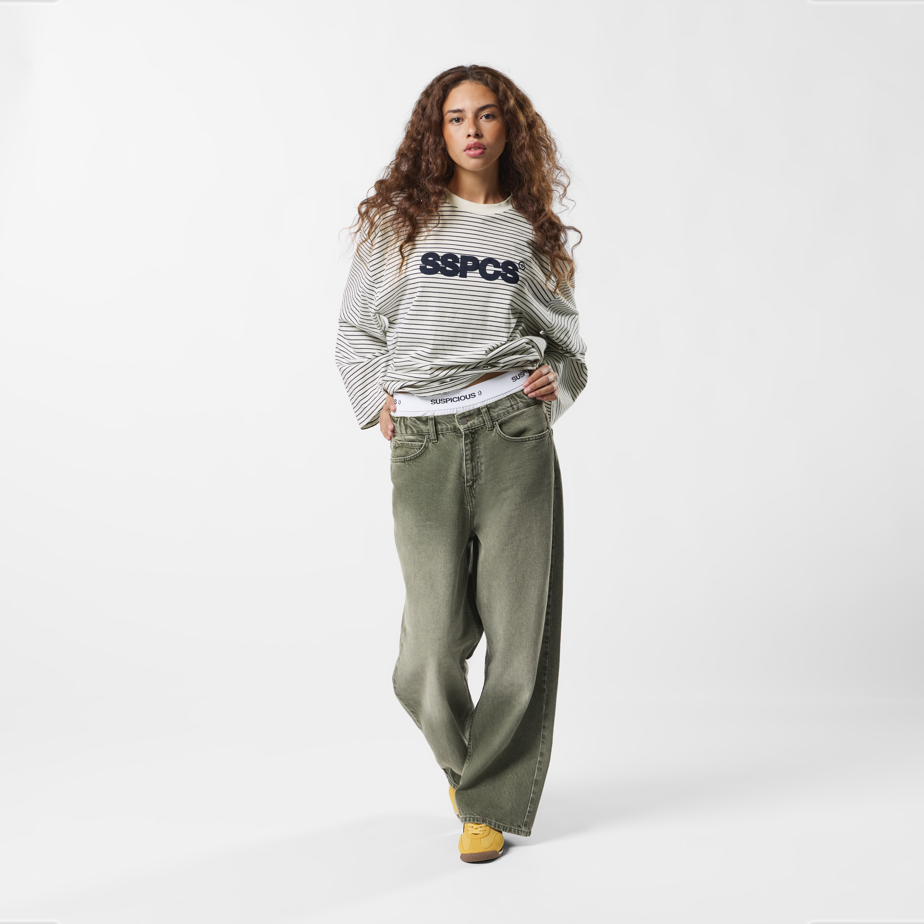 Suspicious Antwerp EoS / The SSPCS Striped Longsleeve - White