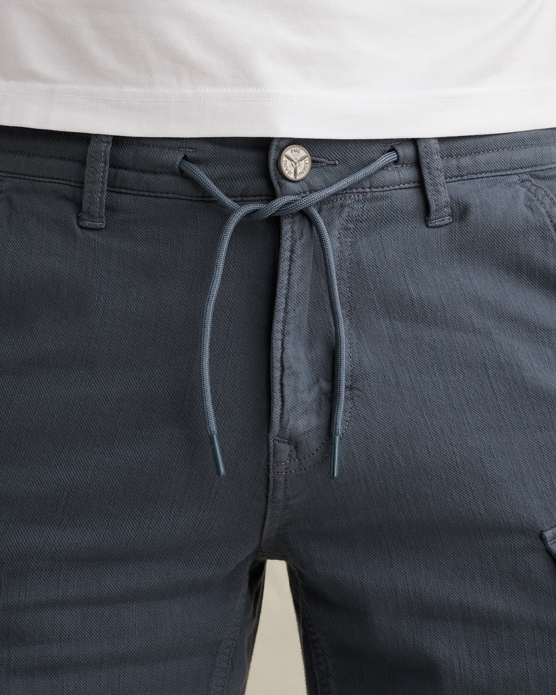 PME Legend Slub twill shorts with garment-dye washx