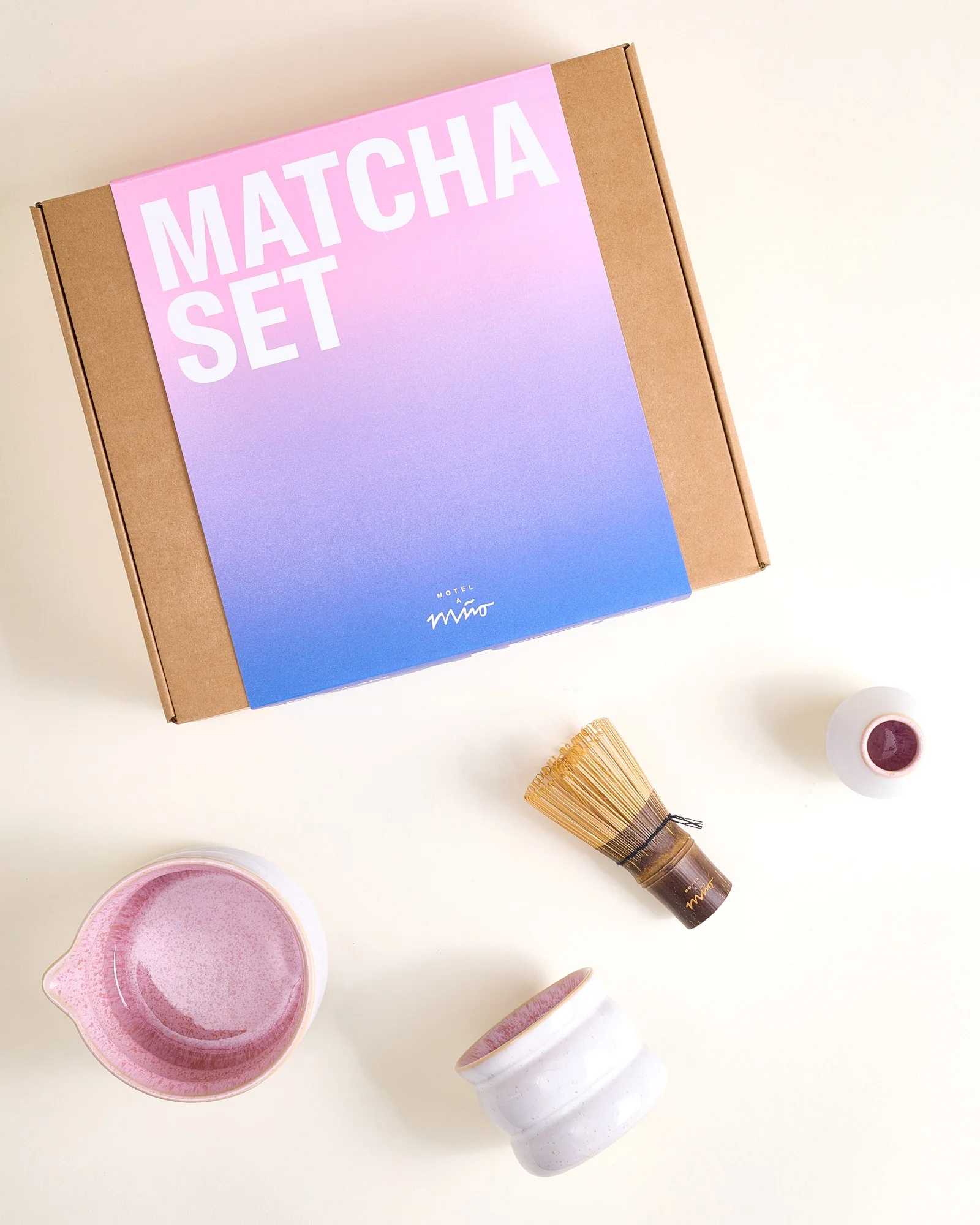 Areia - Matcha Set Bubble 4 pieces rosé
