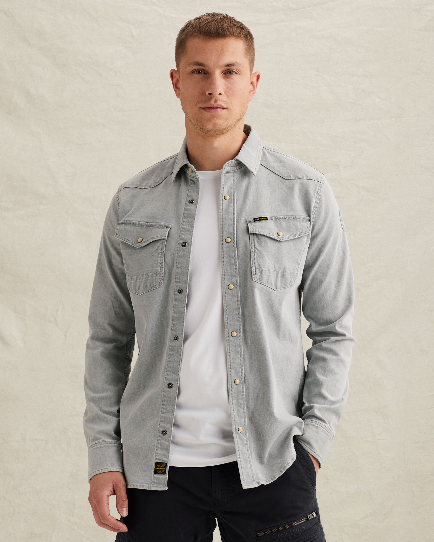 PME Legend Denim shirt with chest pocketsx