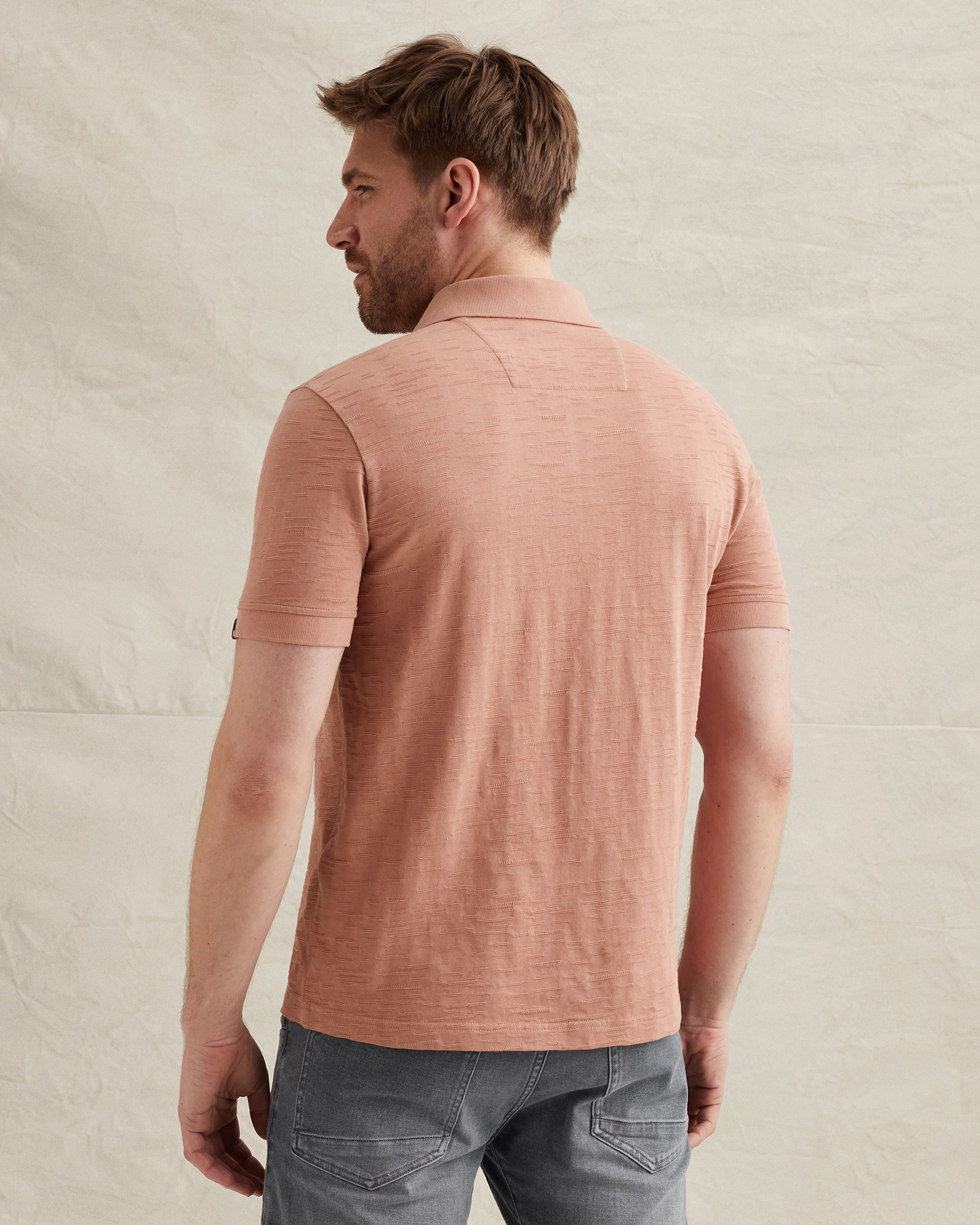 PME Legend Polo shirt in jersey with jacquard patternx