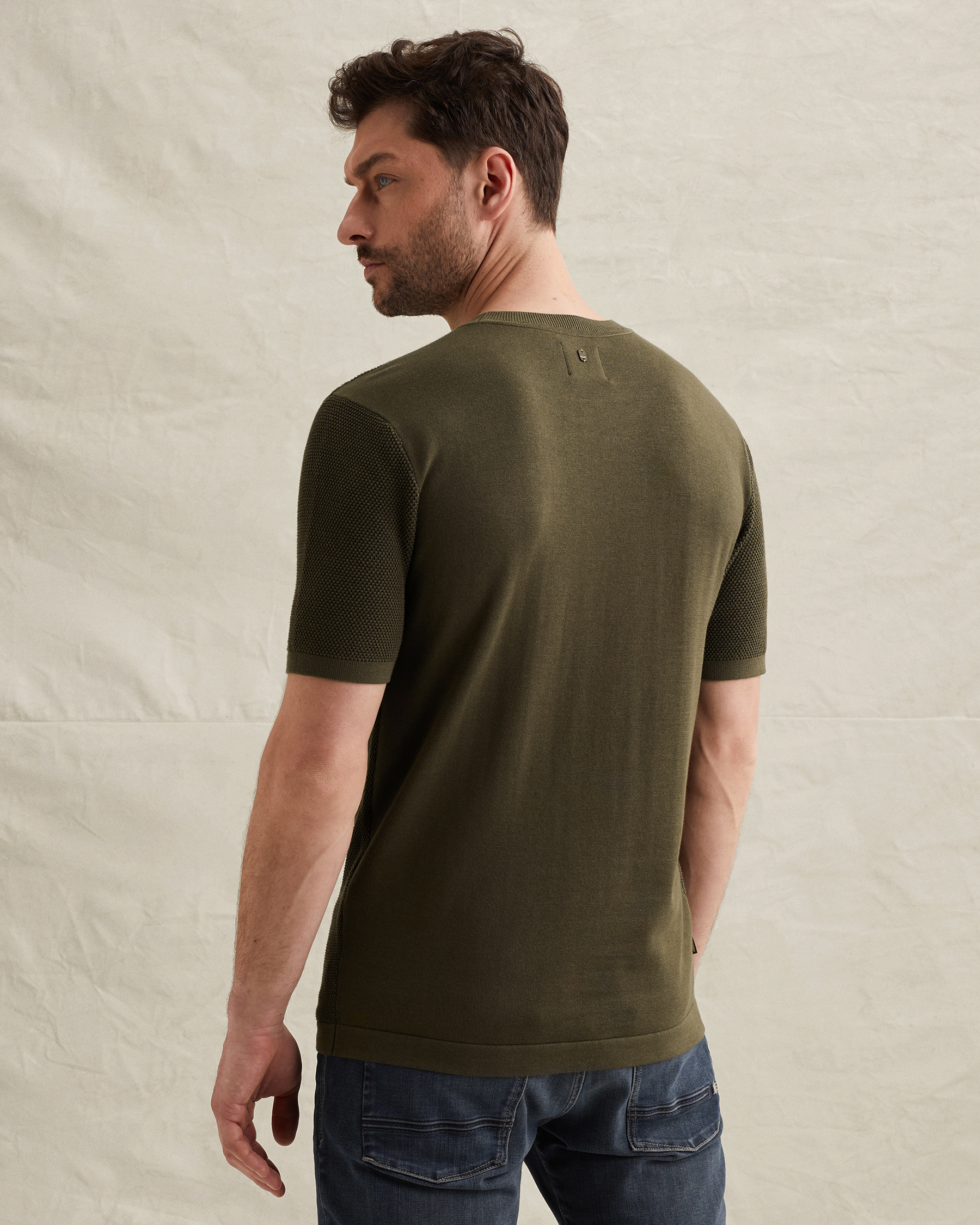 PME Legend T-shirt in cotton/modal with badgex