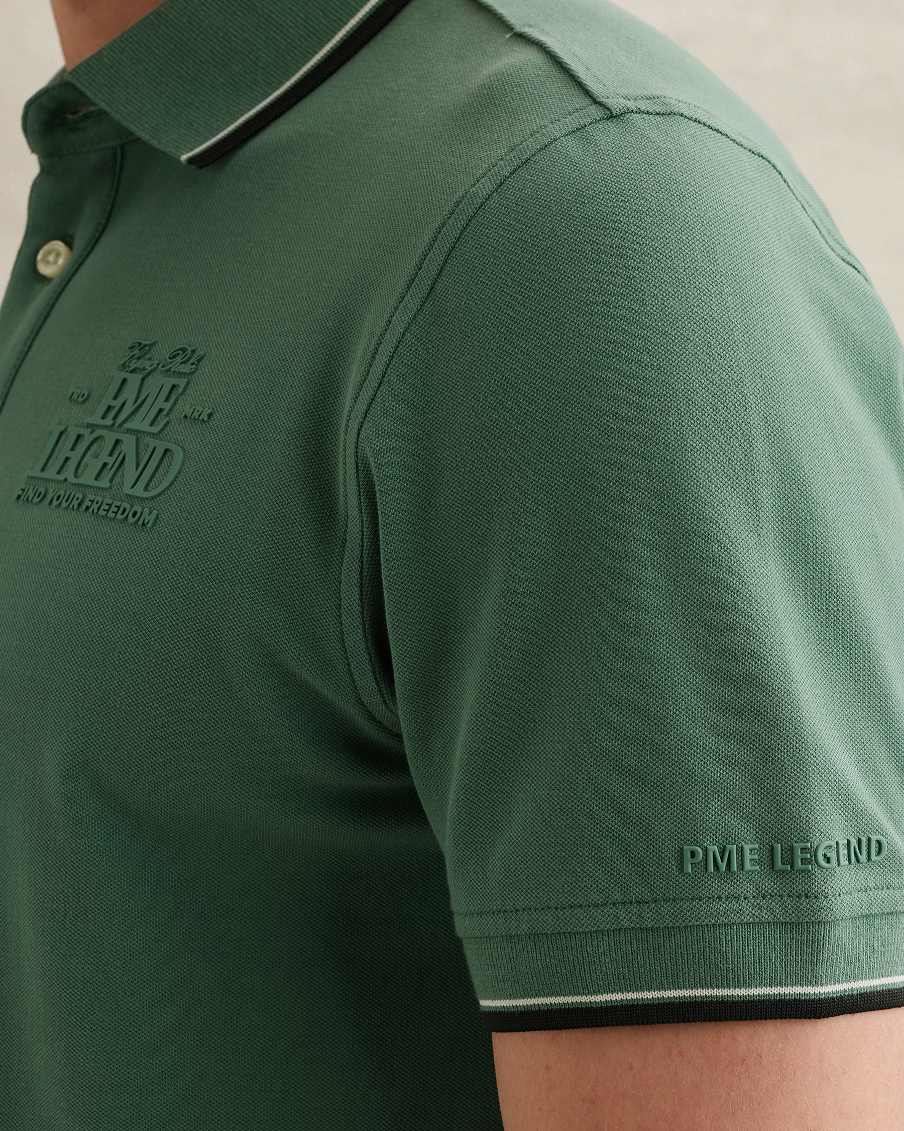 PME Legend Polo shirt in piqué with artworkx