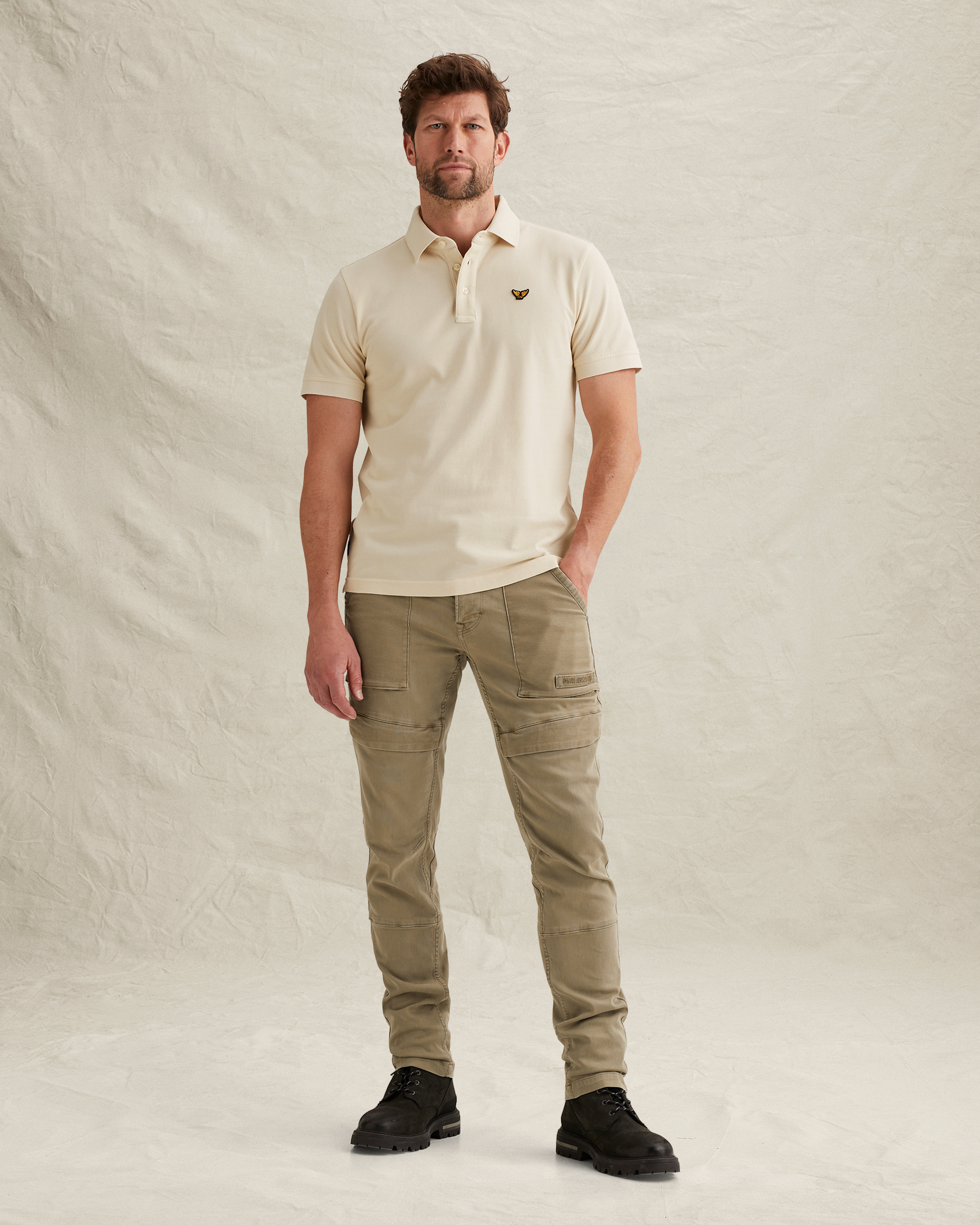 PME Legend Polo shirt with garment-dye washx