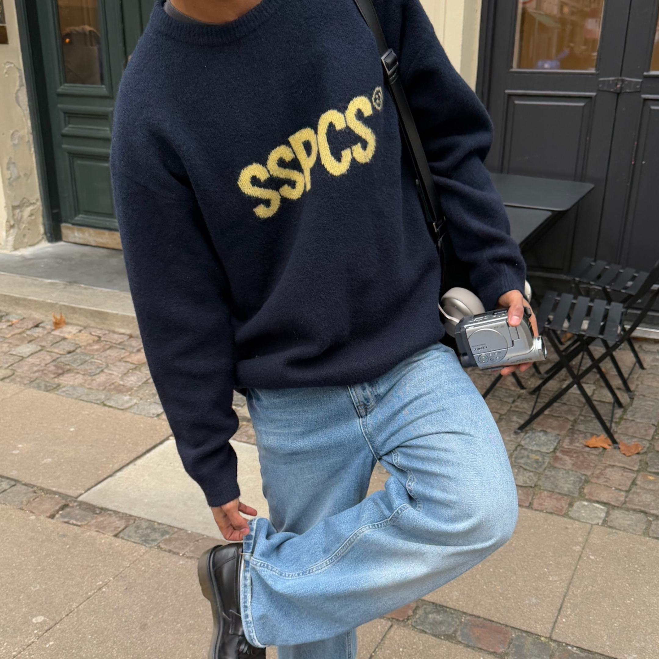 Suspicious Antwerp The SSPCS Knitted Sweat - Nightfall / Yellow