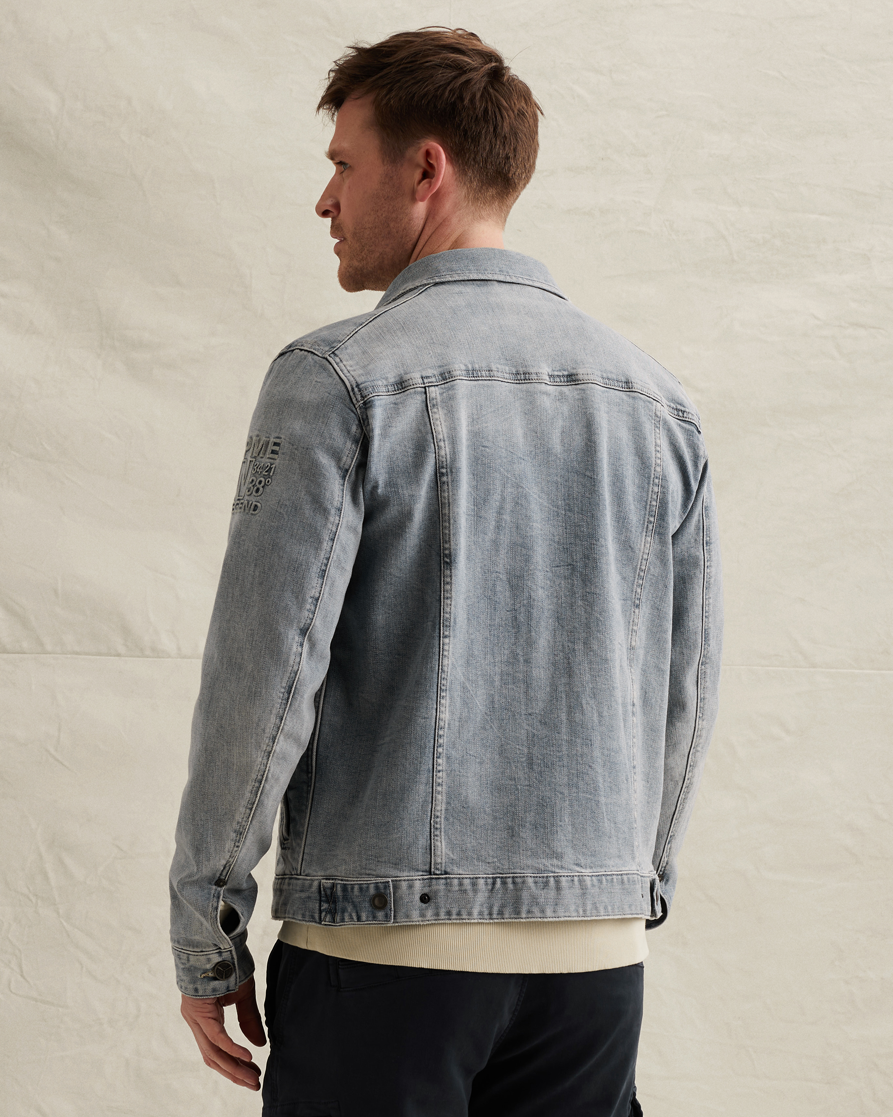 PME Legend Denim jacket with badgesx